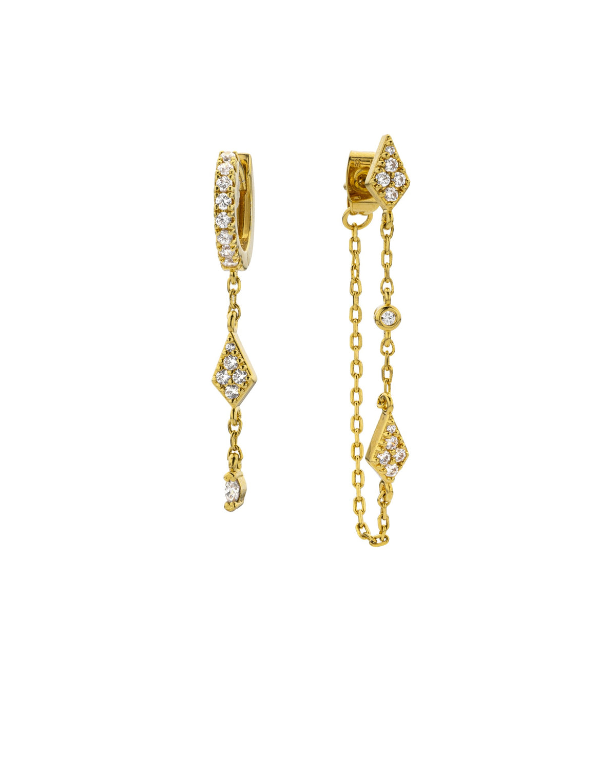 EARRINGS - LOSANGE TWIN
