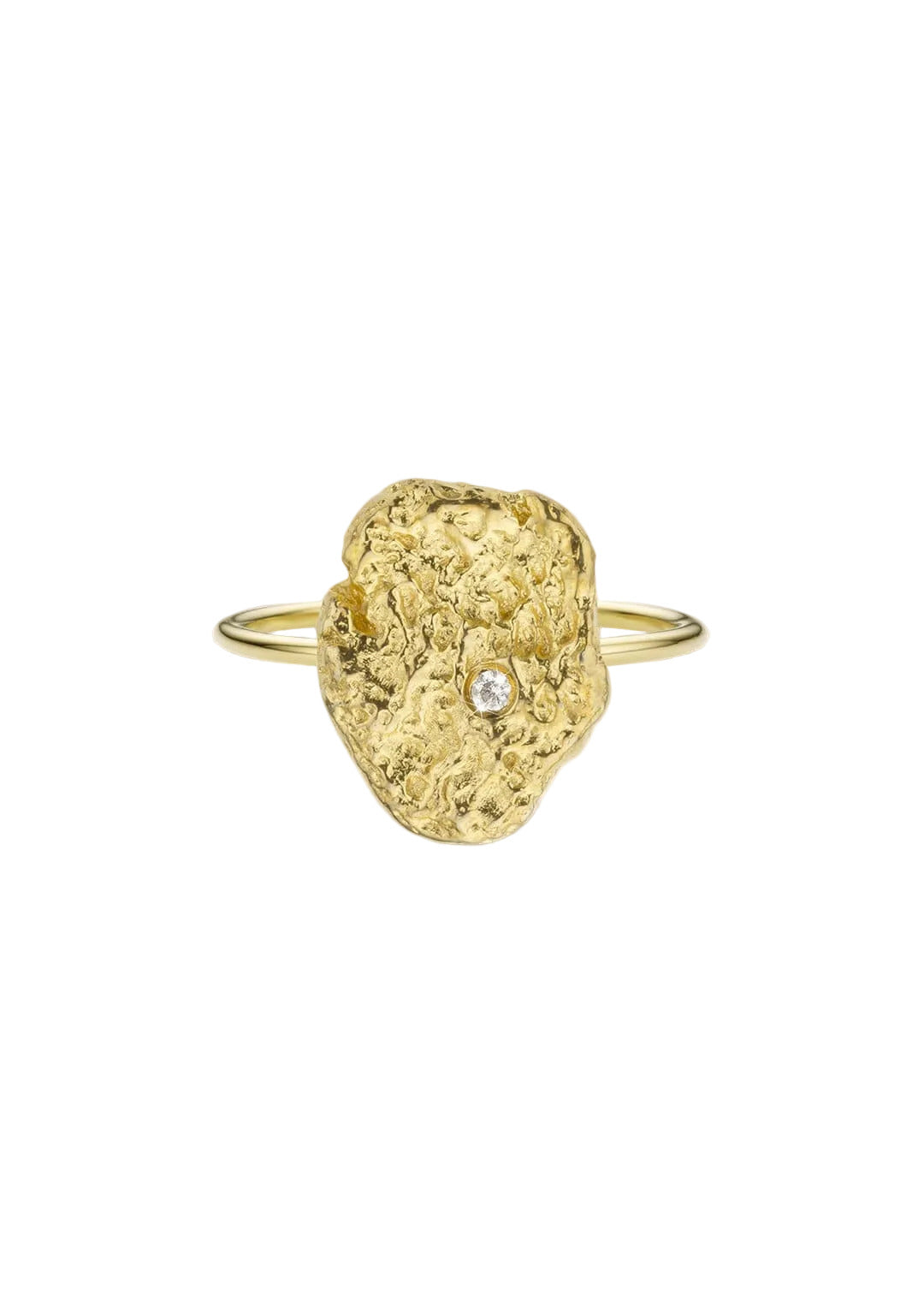 RING - SMALL GOLD NUGGET