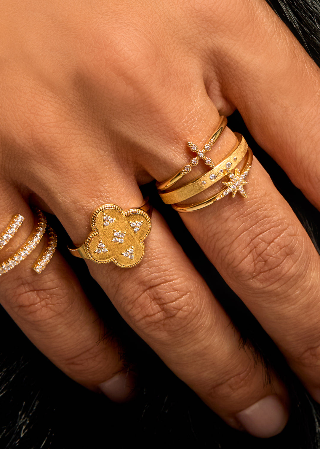 BAGUE - MINI CUFF DOTS