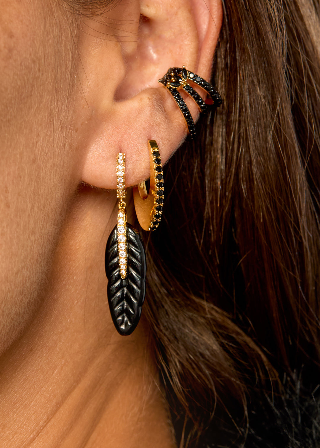 FAUX PIERCING - BLACK MALIA