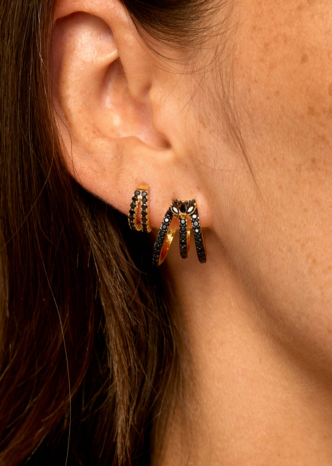 BOUCLES D'OREILLES - BLACK MALIA