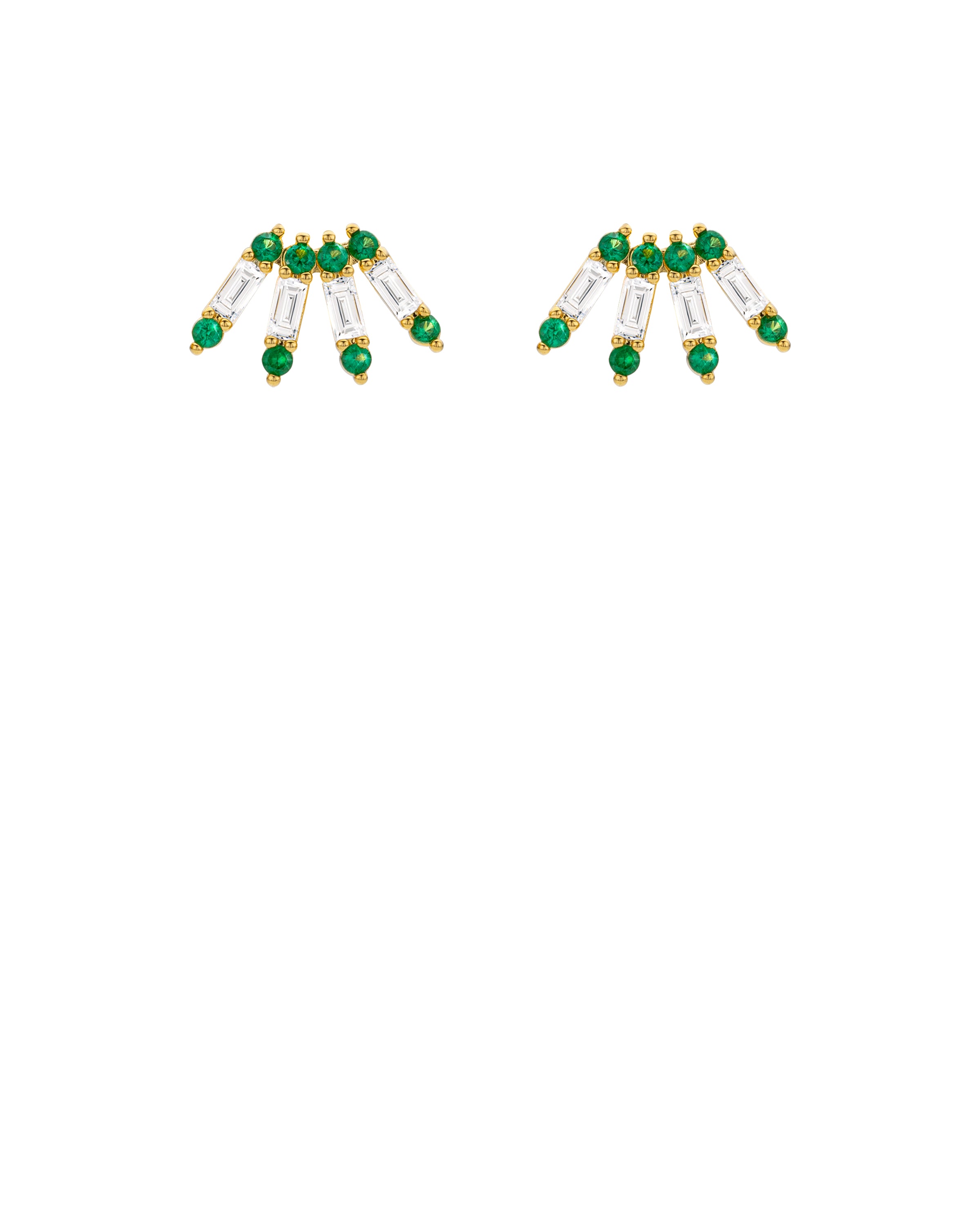 EARRINGS - GREEN VENTAGLIO