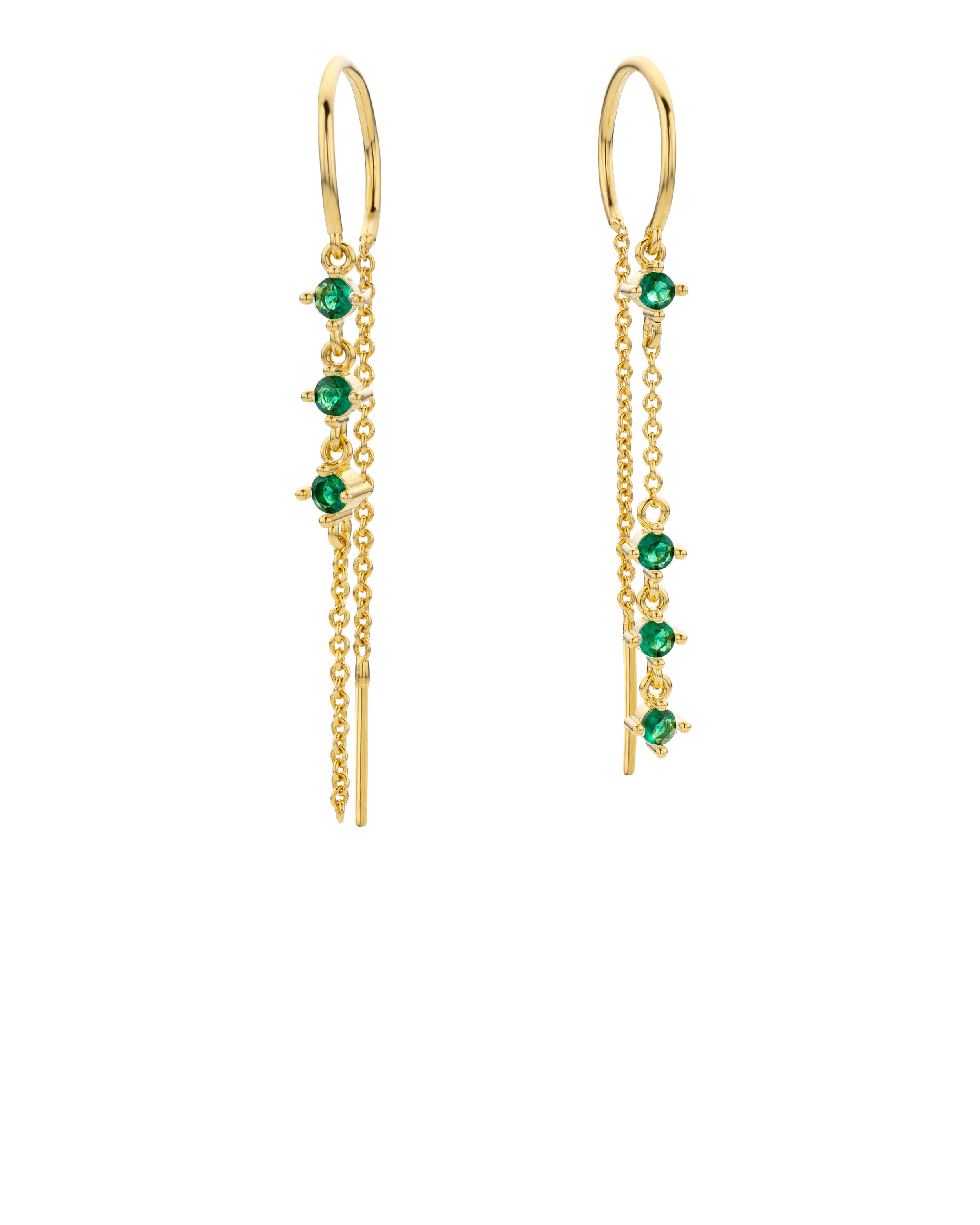 EARRINGS - GREEN RIALTO