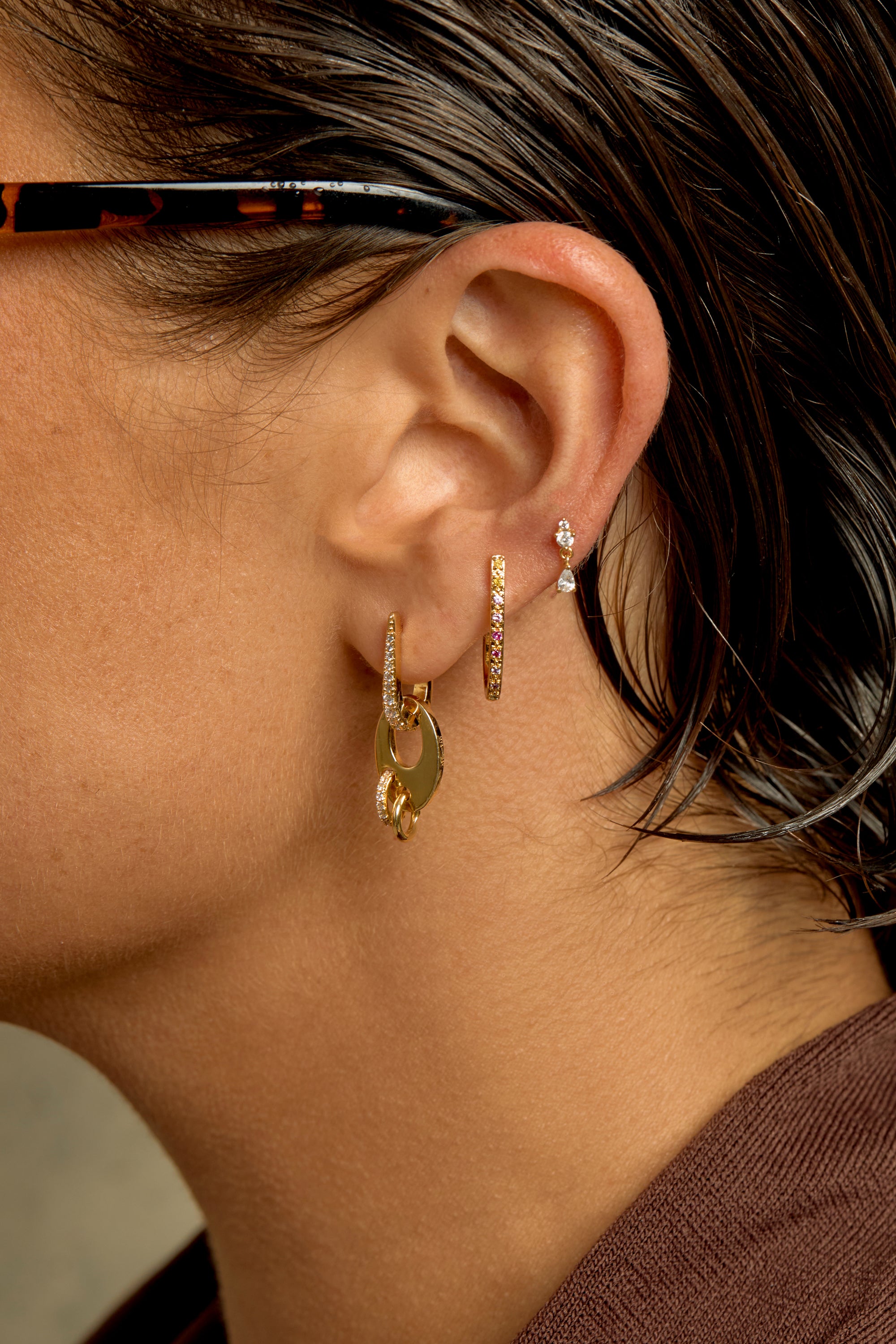 BOUCLES D'OREILLES - RAINBOW LONG DELHI