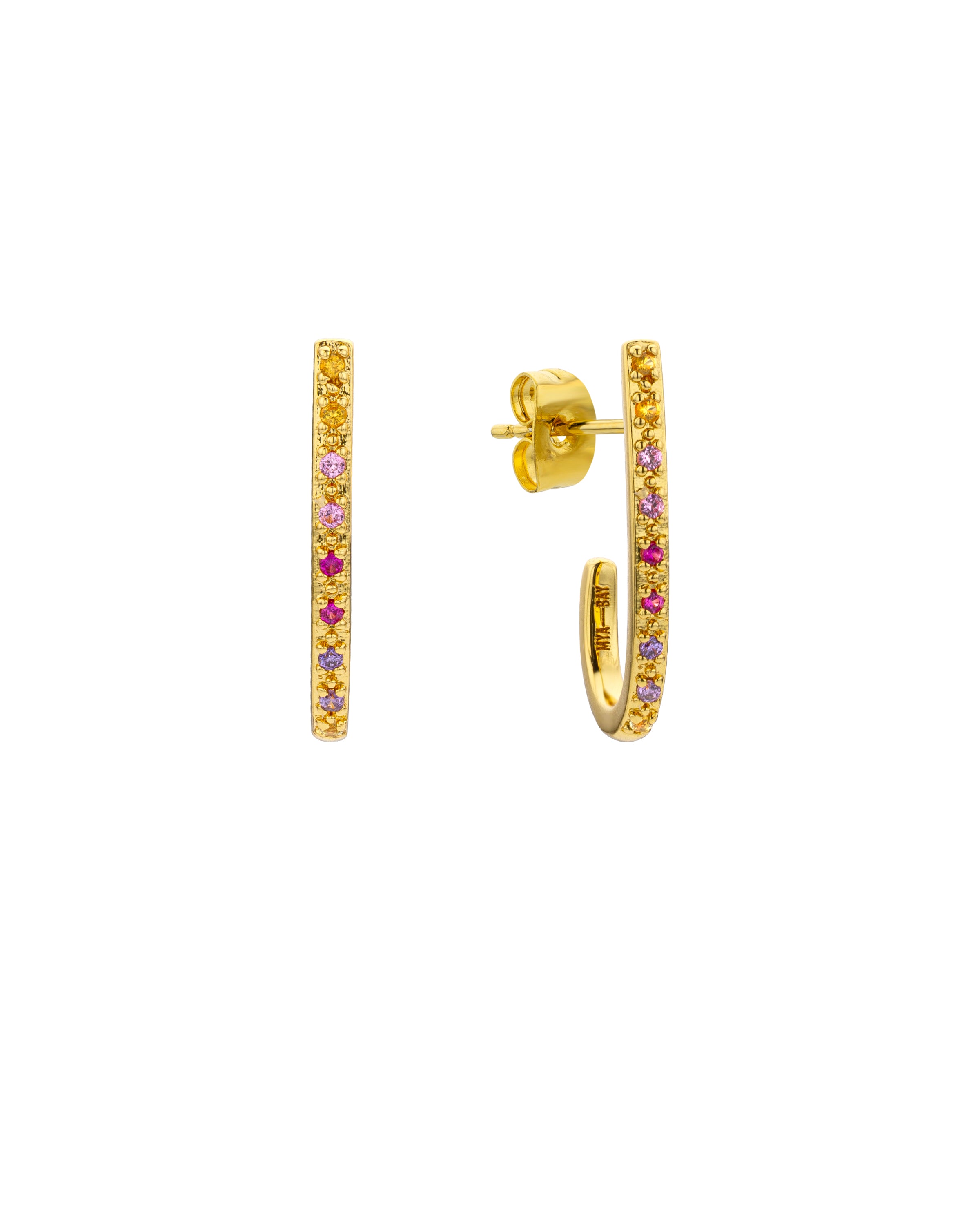 BOUCLES D'OREILLES - RAINBOW LONG DELHI
