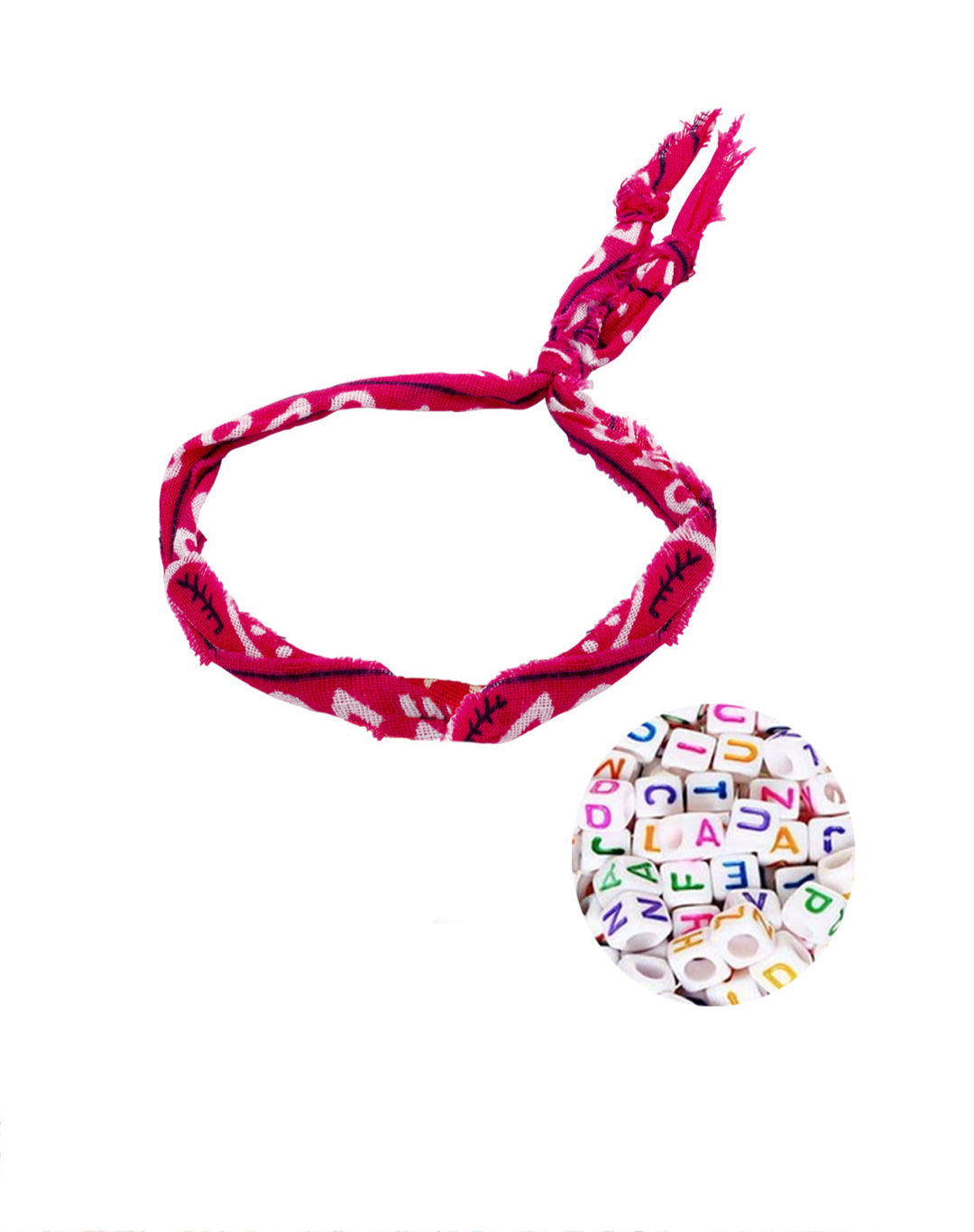 BRACELET - BANDANA - FUCHSIA