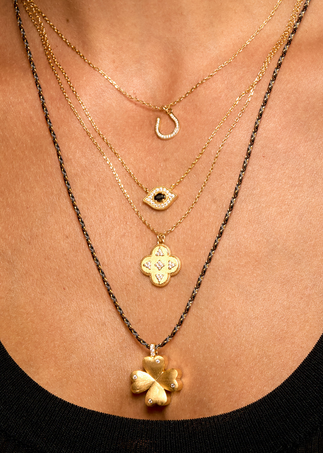 COLLIER - GREEN MAJESTIC EYE