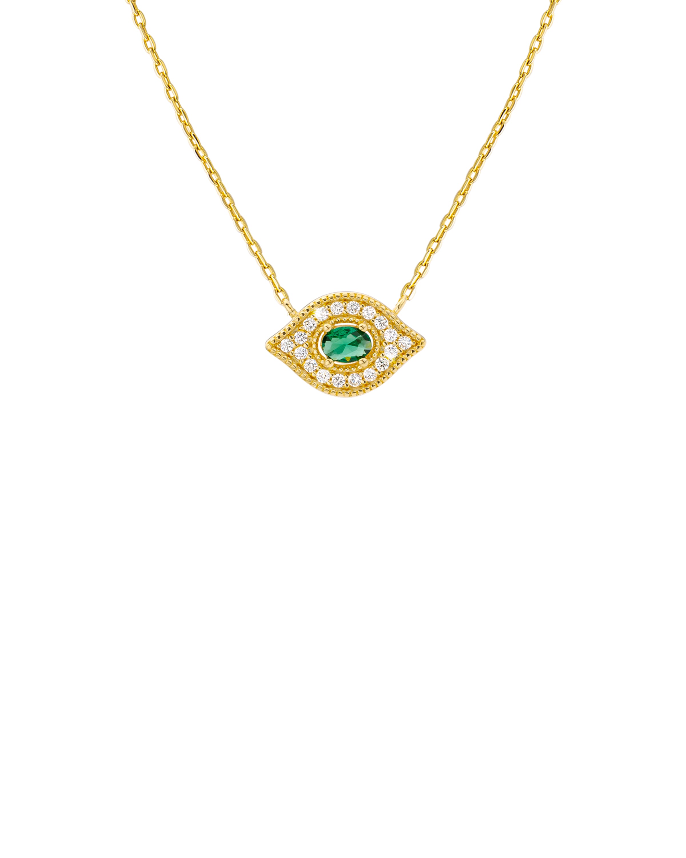 COLLIER - GREEN MAJESTIC EYE