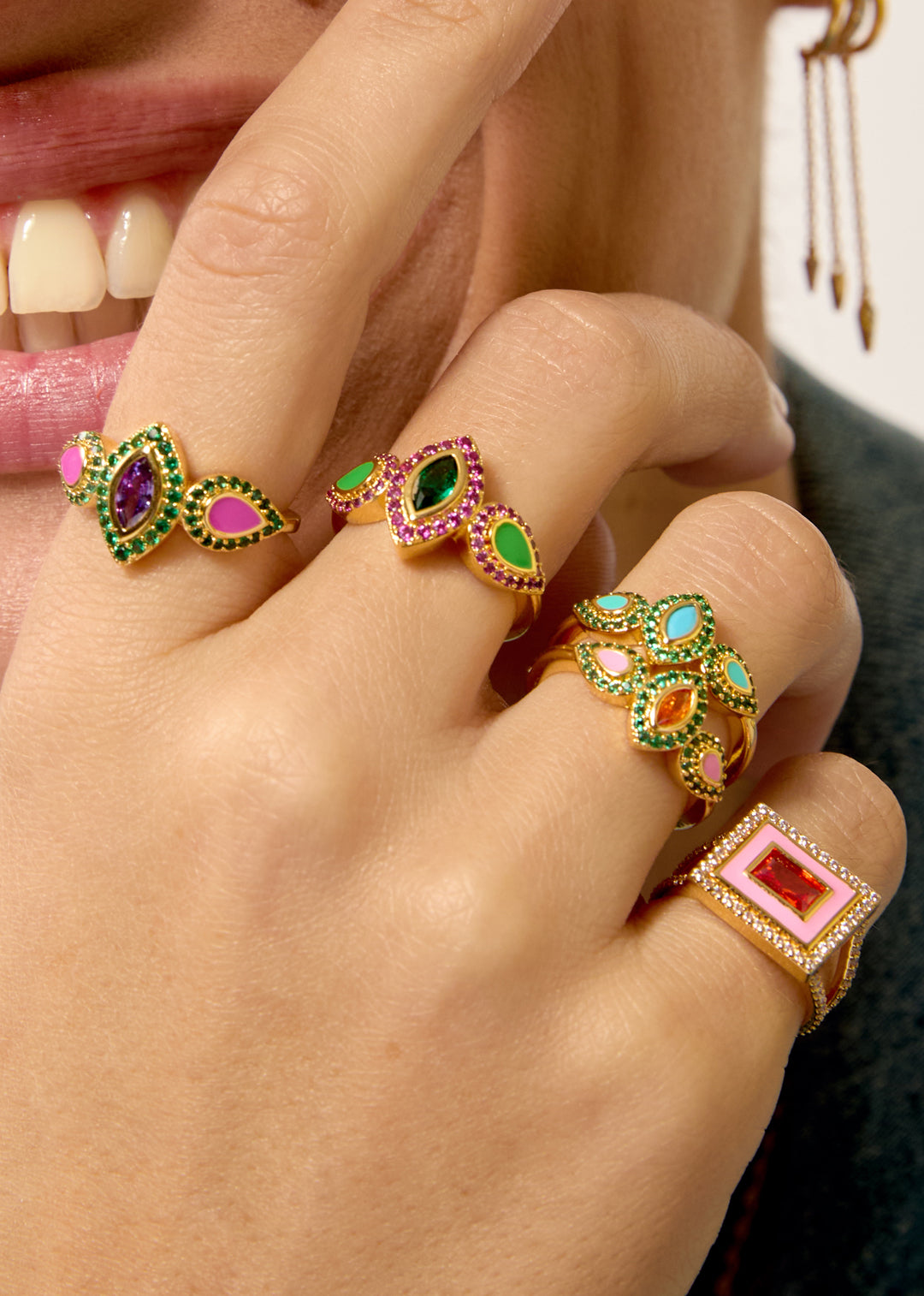 BAGUE - GREEN LOVELY MADEMOISELLE