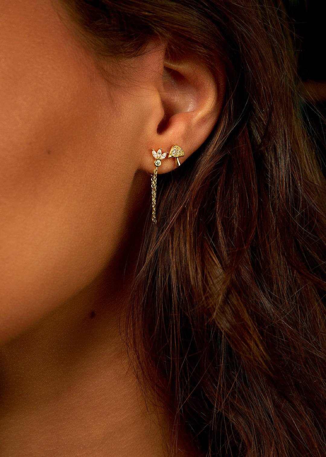 BOUCLES D'OREILLES - MAGNOLIA CHAIN