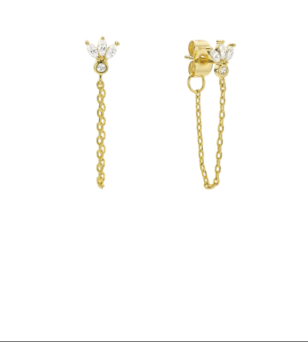 BOUCLES D'OREILLES - MAGNOLIA CHAIN
