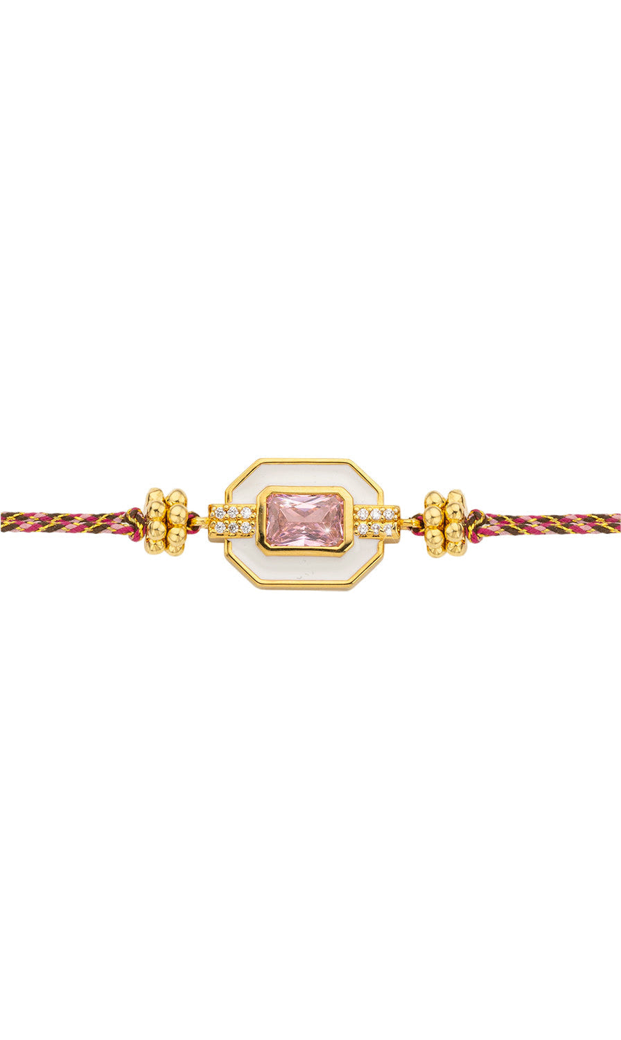 BRACELET - WHITE ART DECO