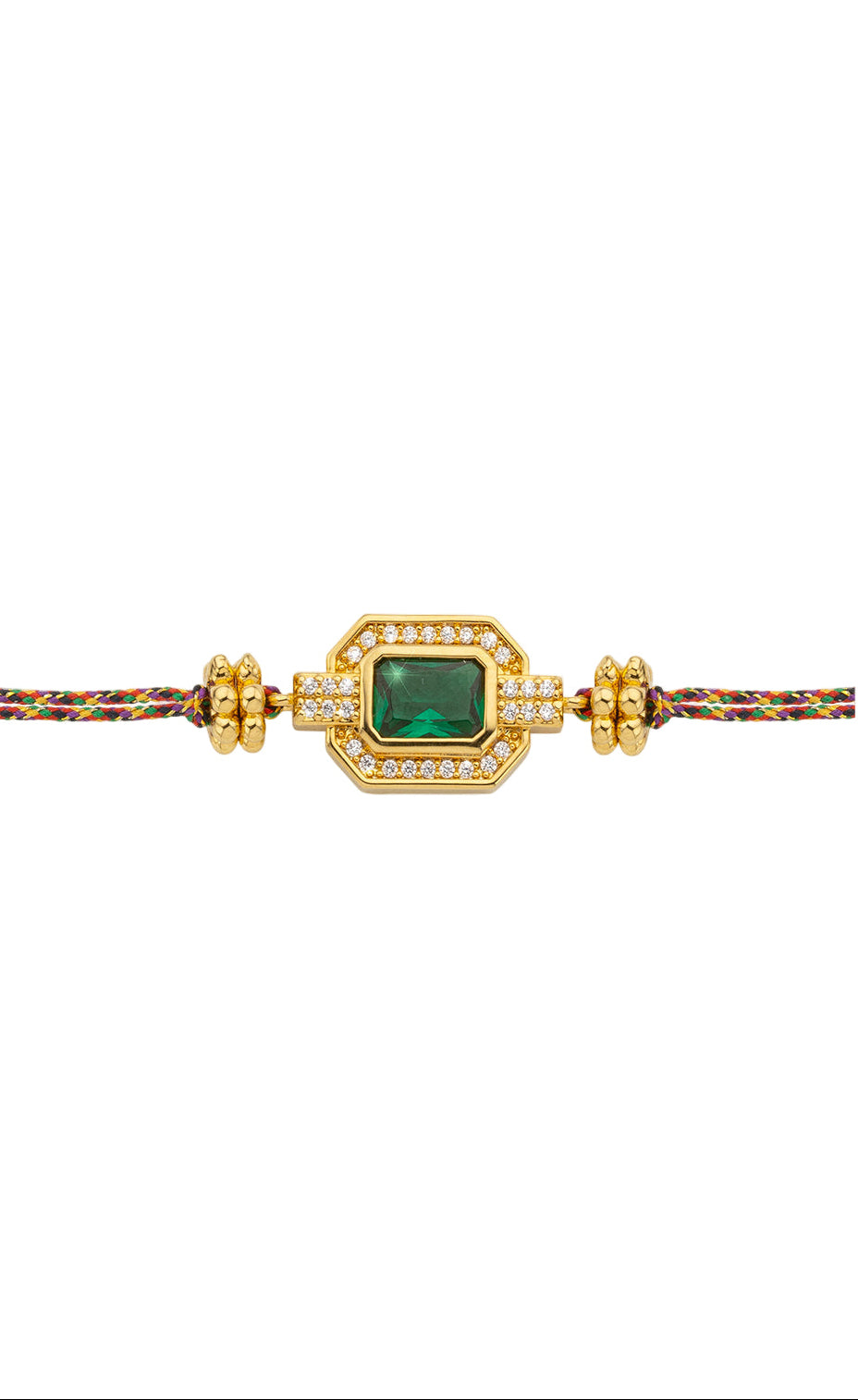 BRACELET - GREEN SHINY ART DECO
