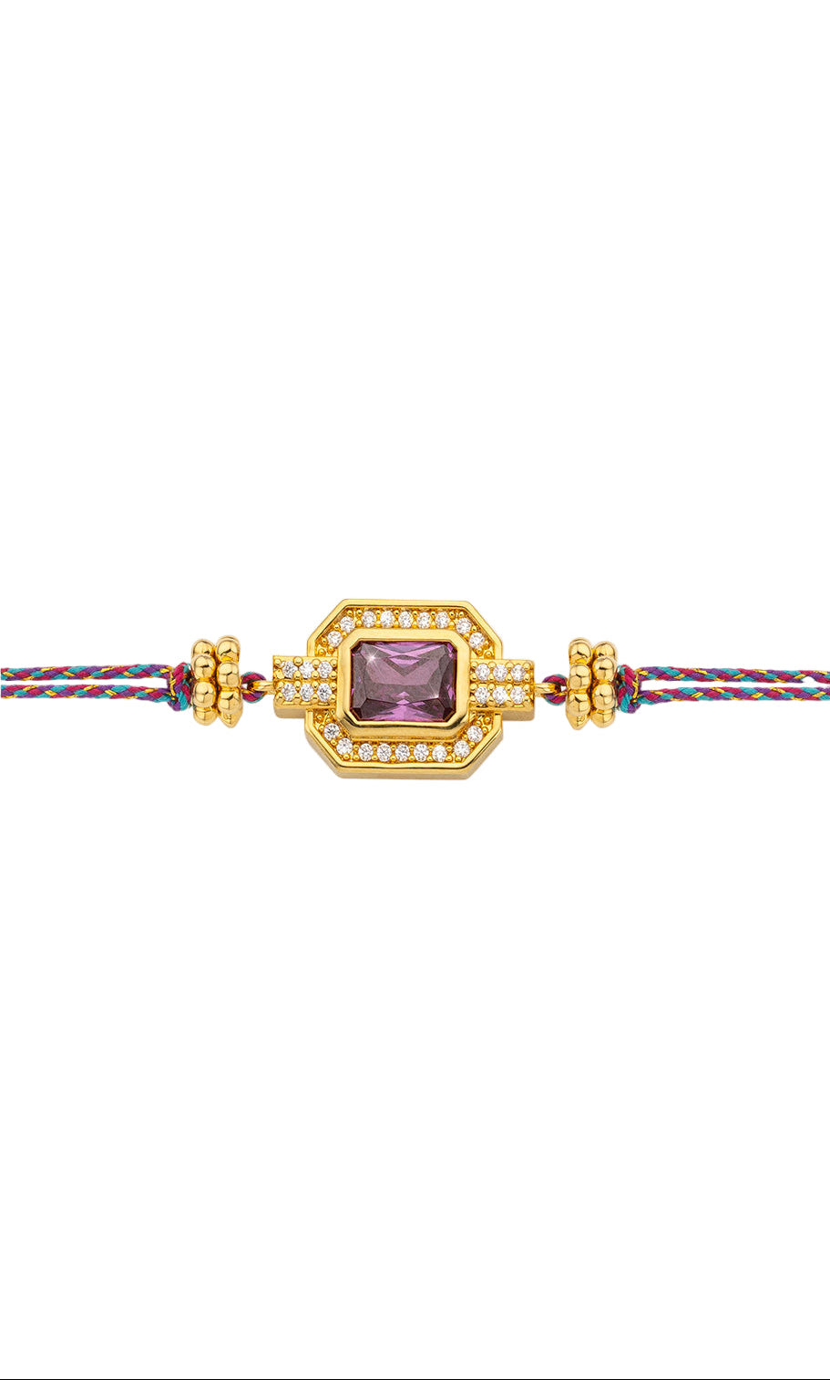 BRACELET - AMETHISTE SHINY ART DECO