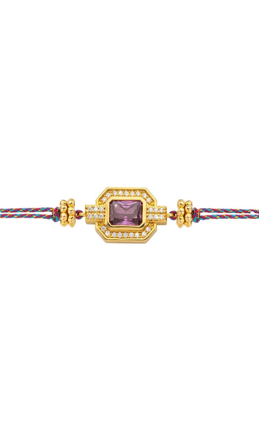BRACELET - AMETHISTE SHINY ART DECO