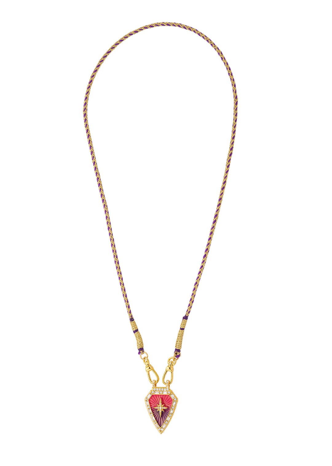 COLLIER - PURPLE RAINBOW DIWALI WARRIOR