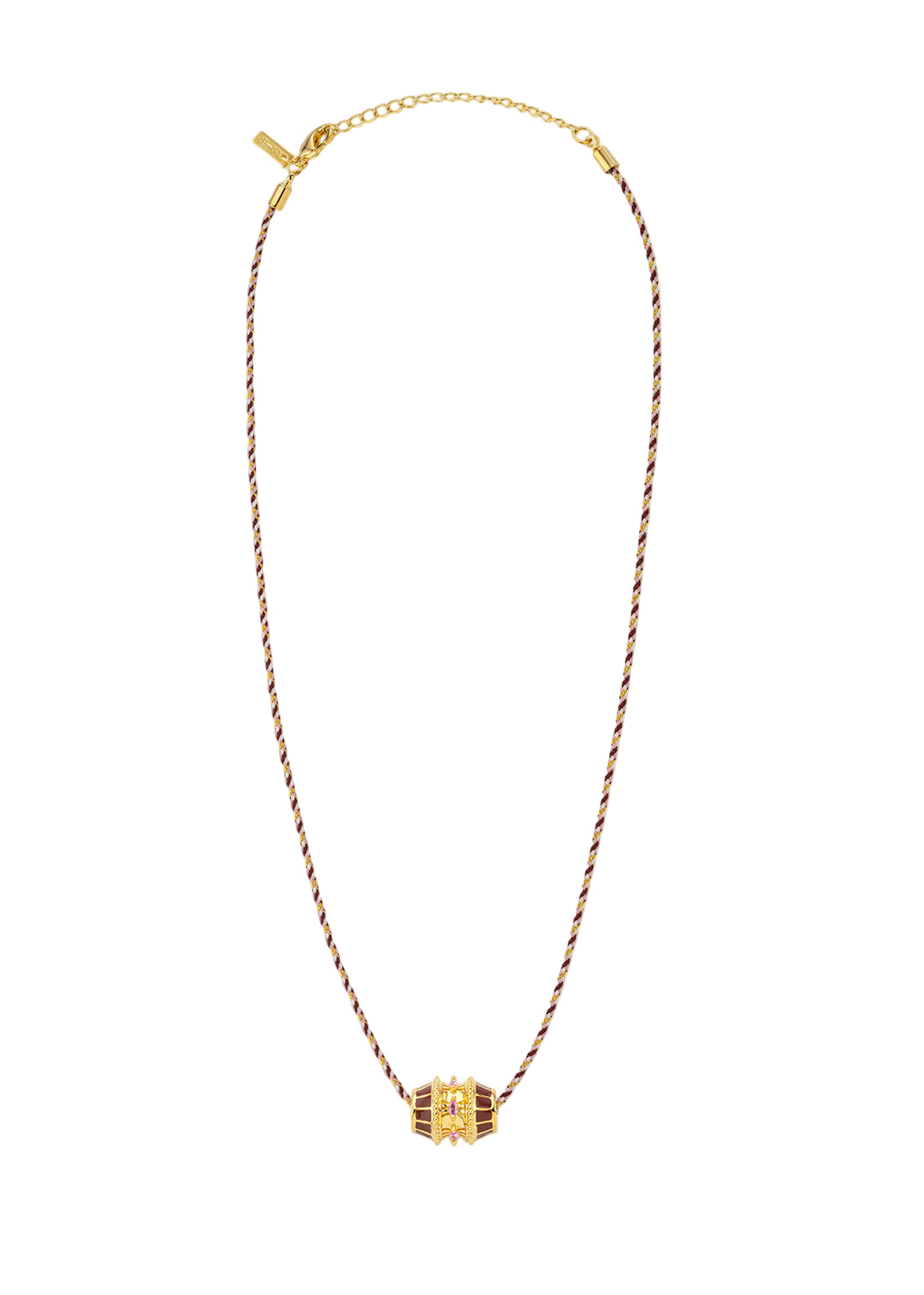 COLLIER - BURGUNDY TALISMAN