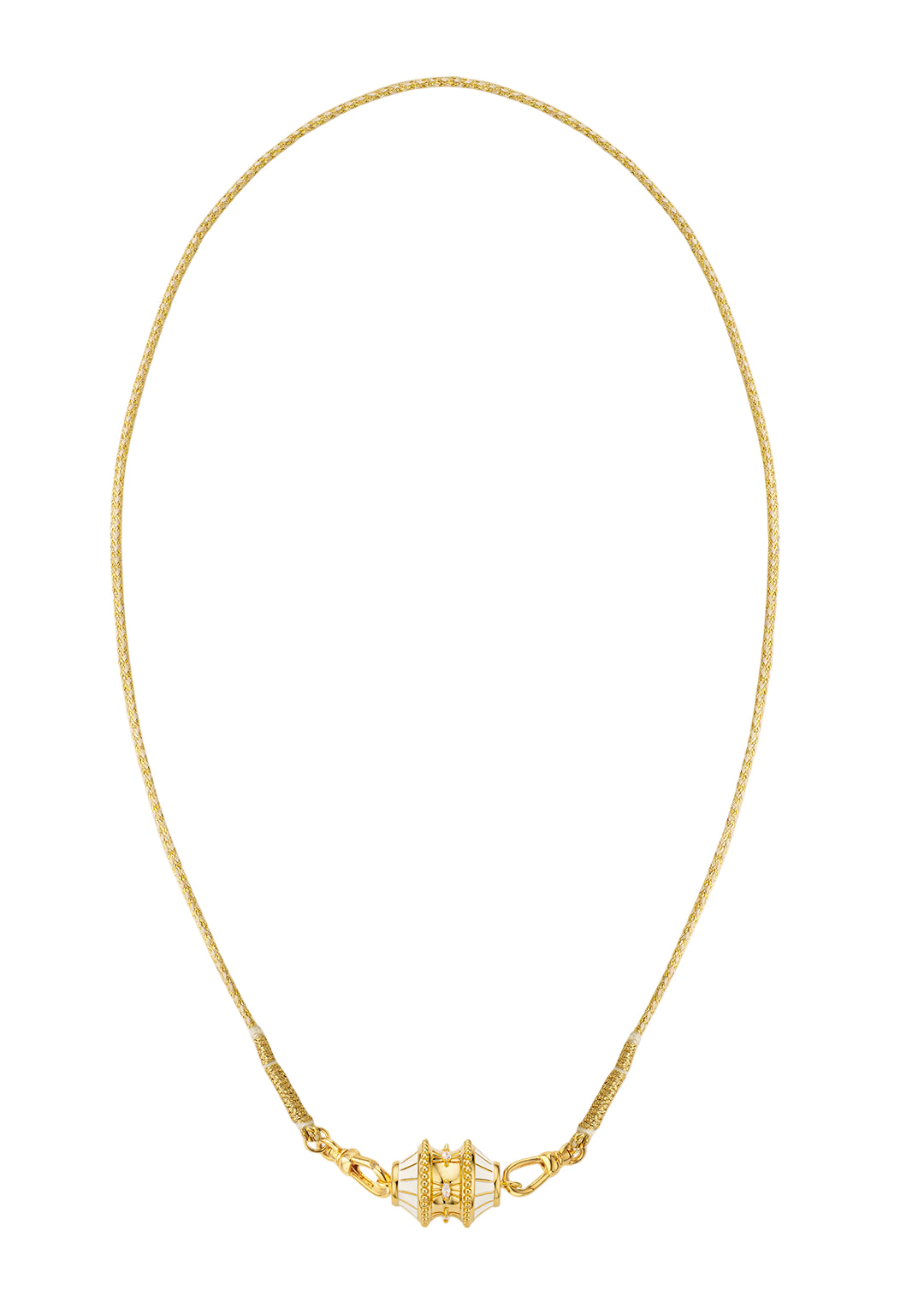COLLIER - IVORY BIG TALISMAN
