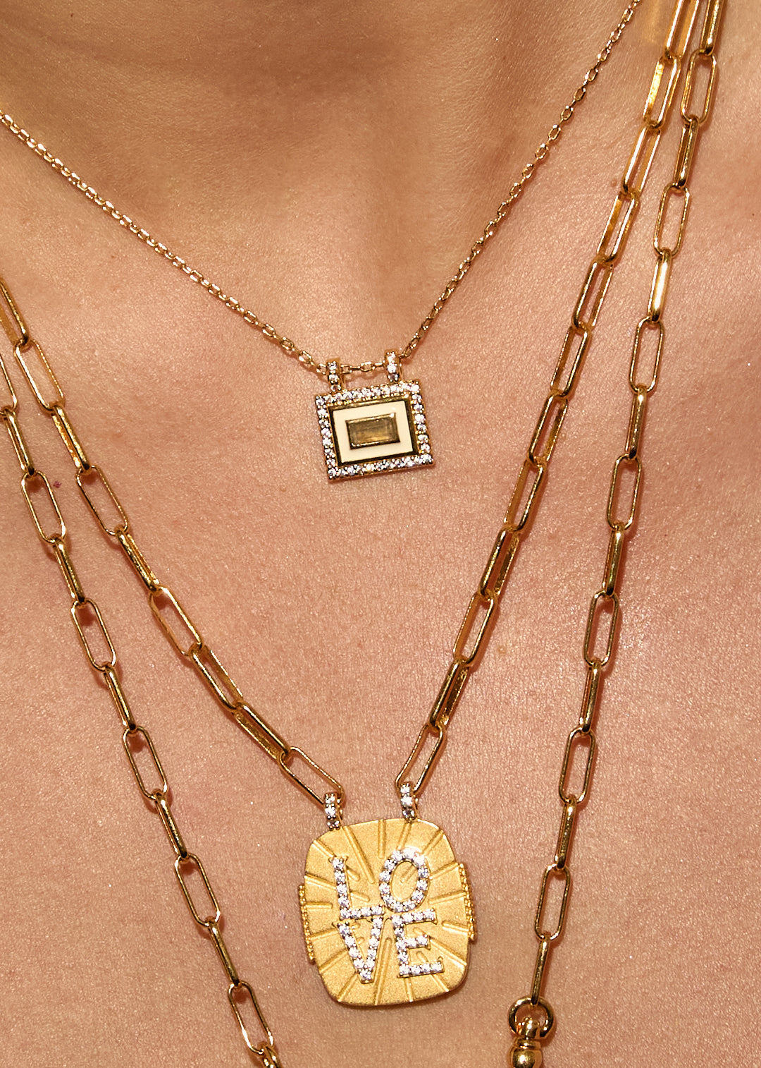 COLLIER - IVORY LABRADORITE EL PASO