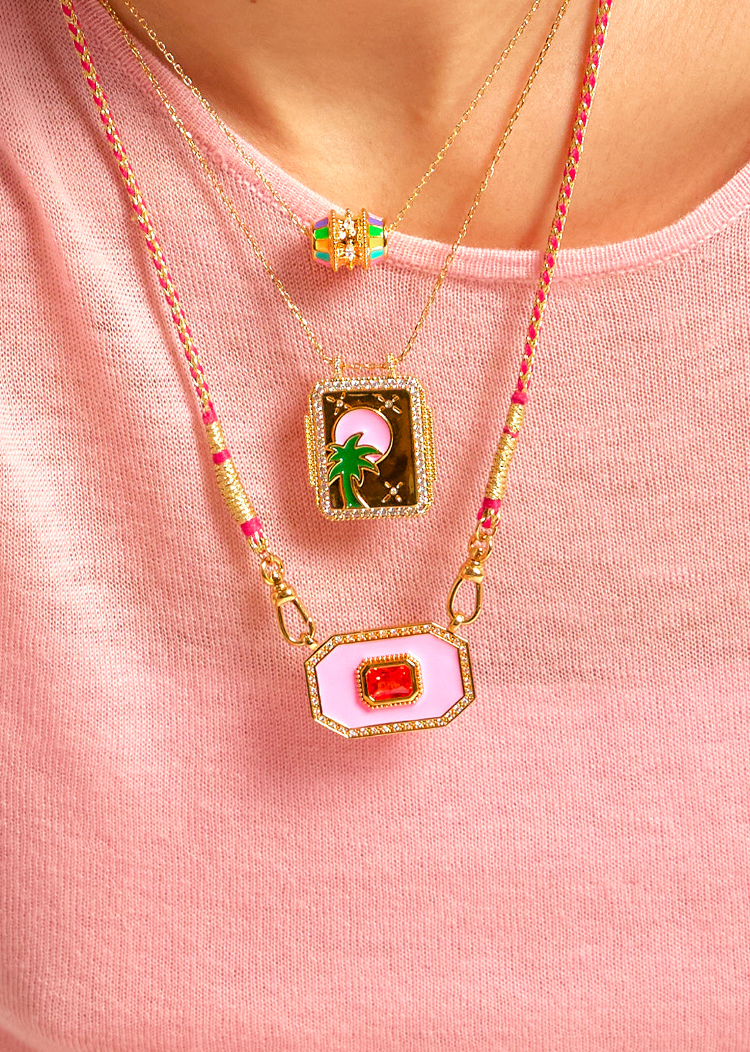 COLLIER - PINK YUCATAN