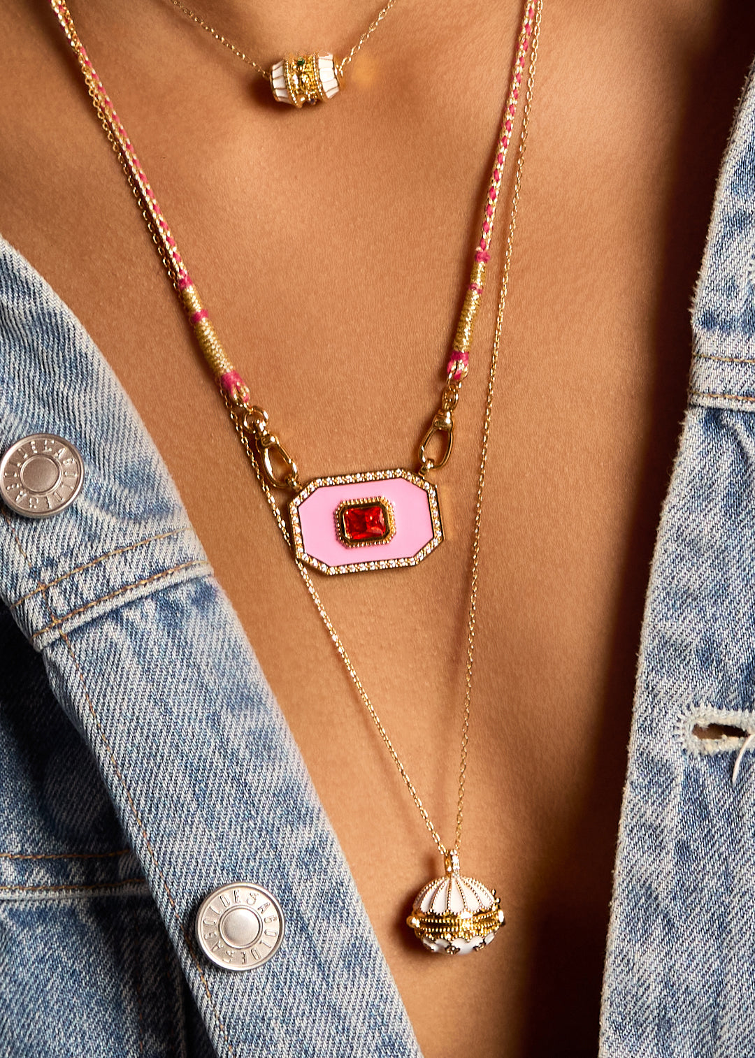 COLLIER - PINK YUCATAN