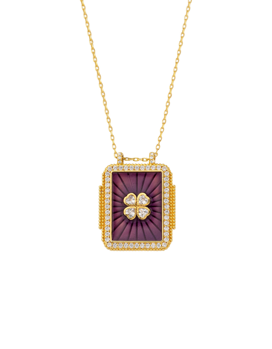 COLLIER - TREFLE BOHEME