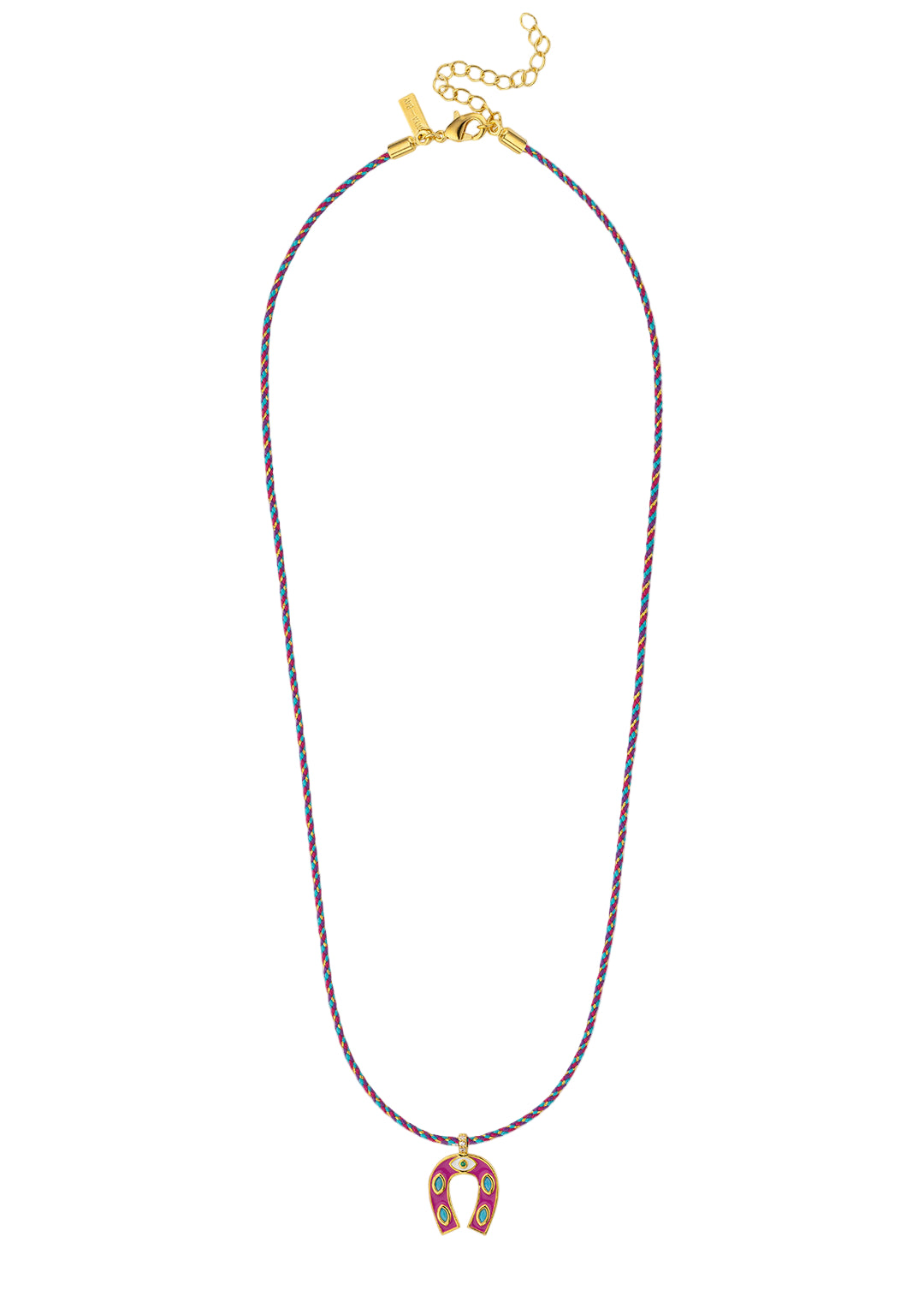COLLIER - FUCHSIA MINI HORSESHOE