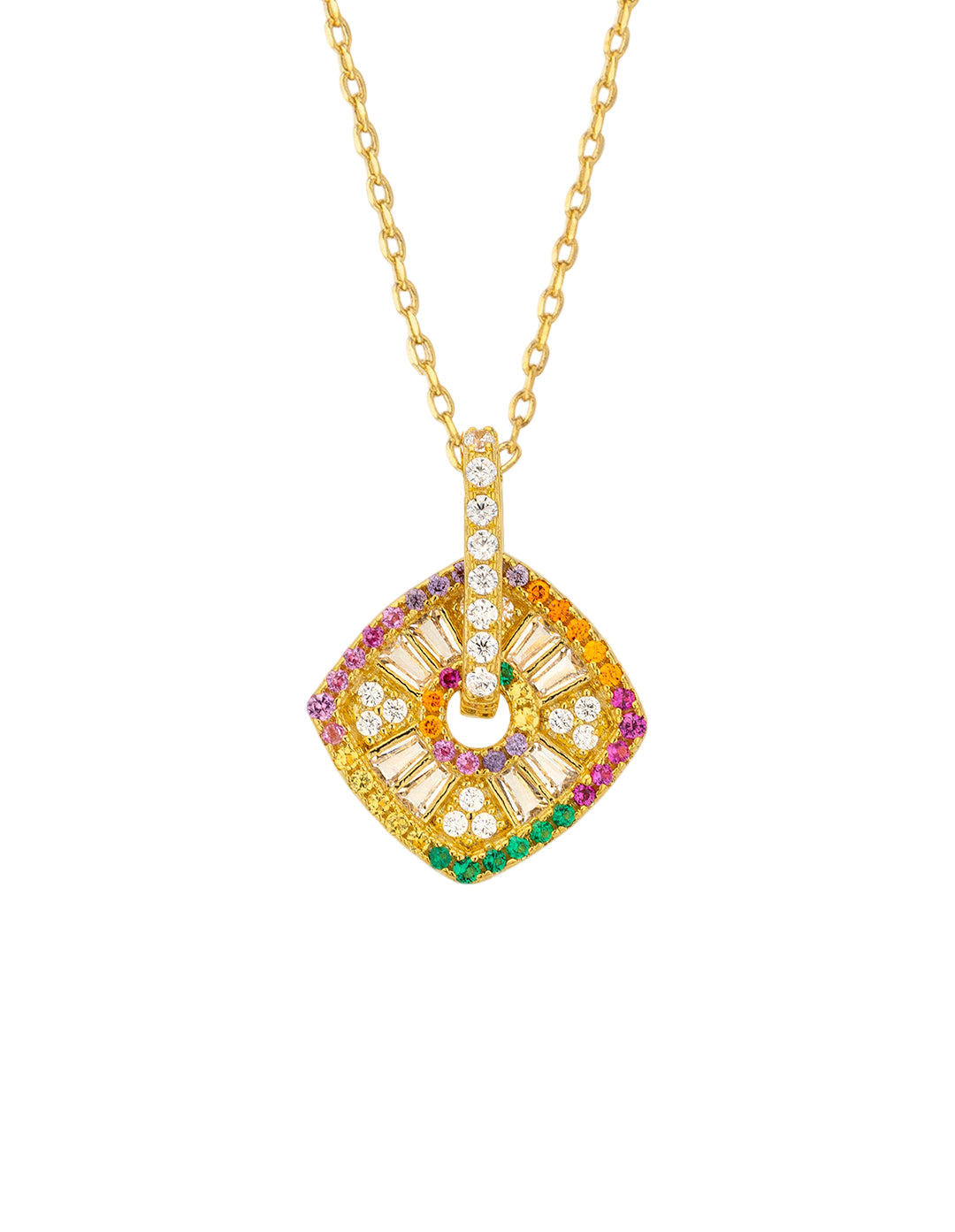 COLLIER - RAINBOW SQUARE