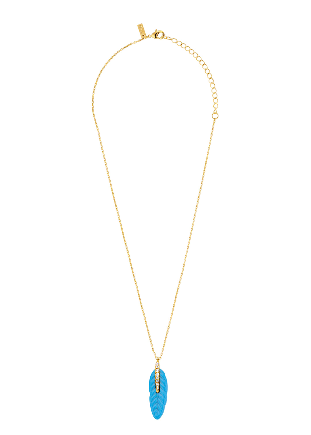 COLLIER - TURQUOISE PLUME