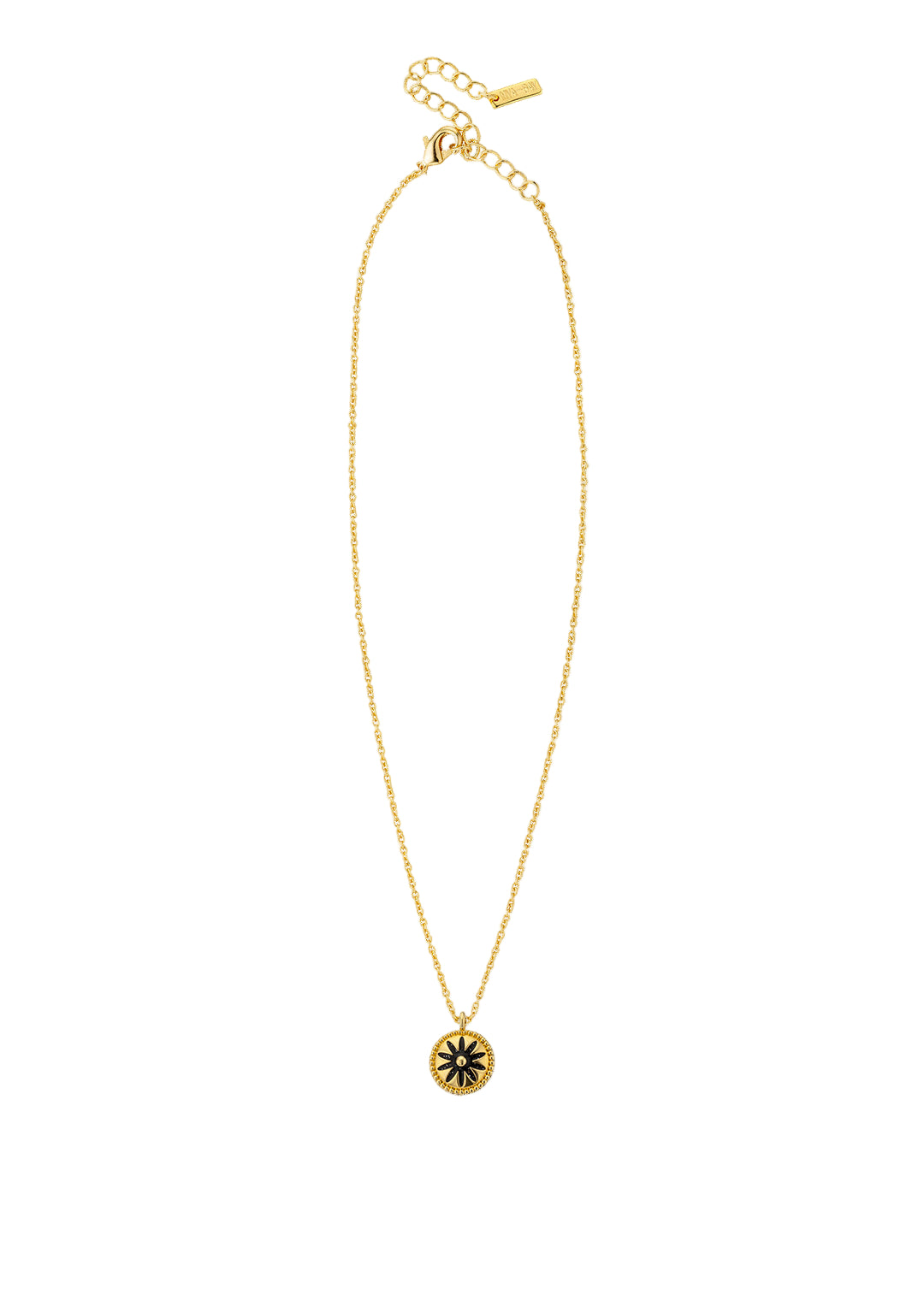 COLLIER - BLACK FLOWER