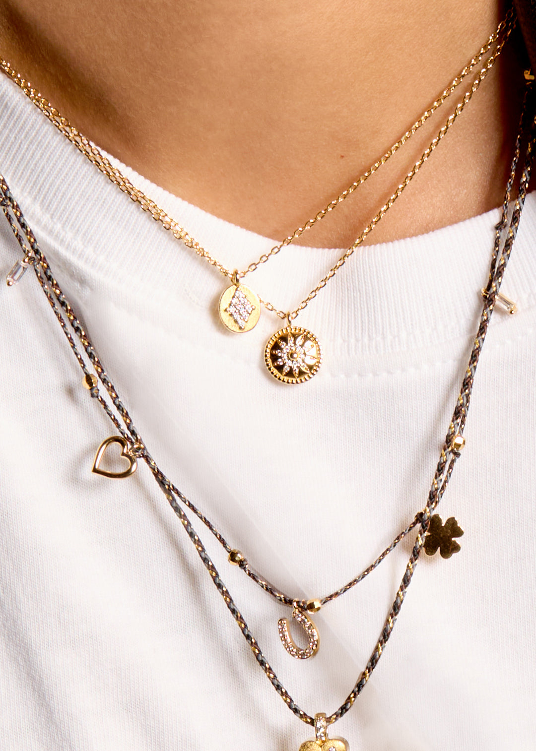 COLLIER - GOLD FLOWER