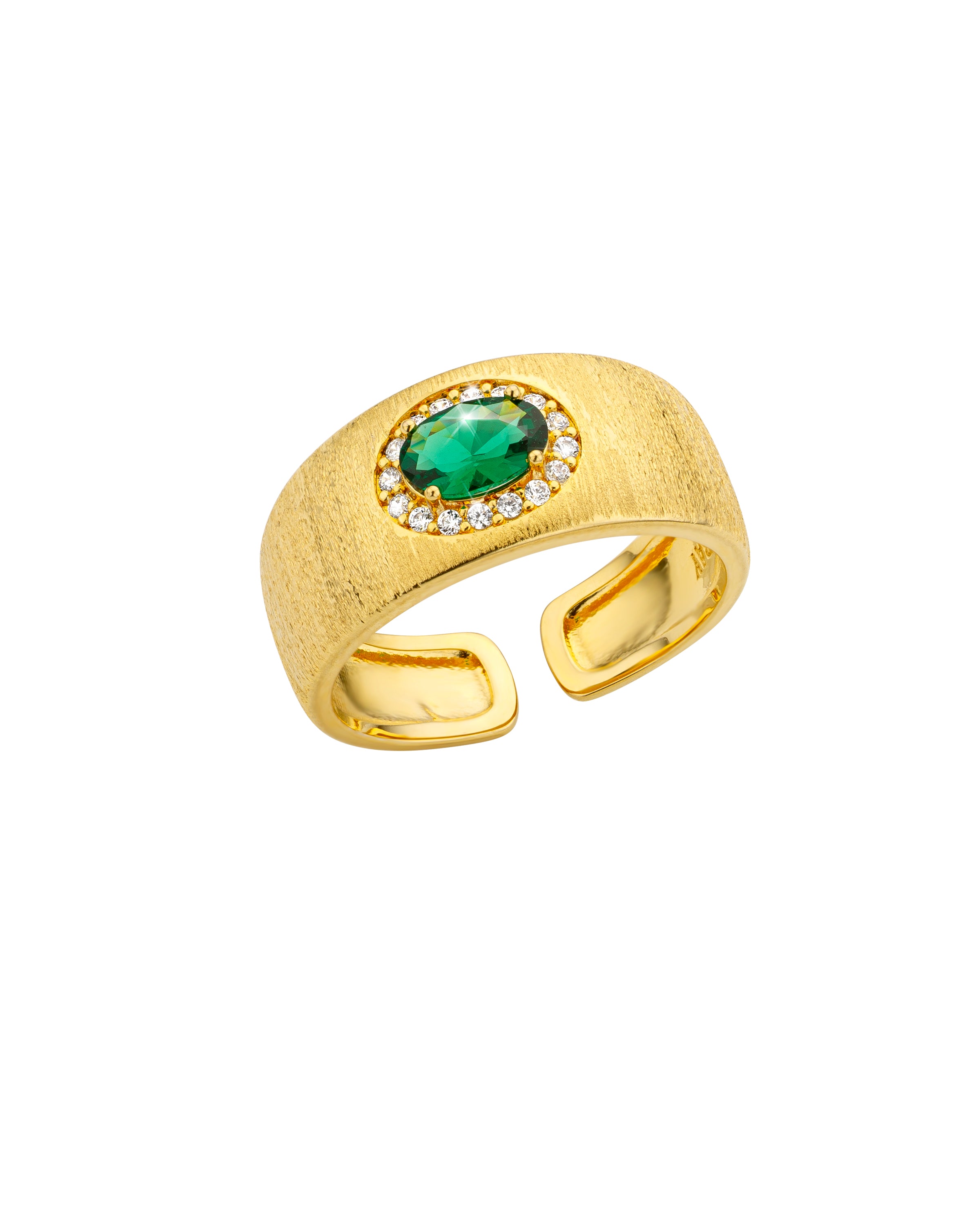 RING - GREEN DYNASTY CUFF