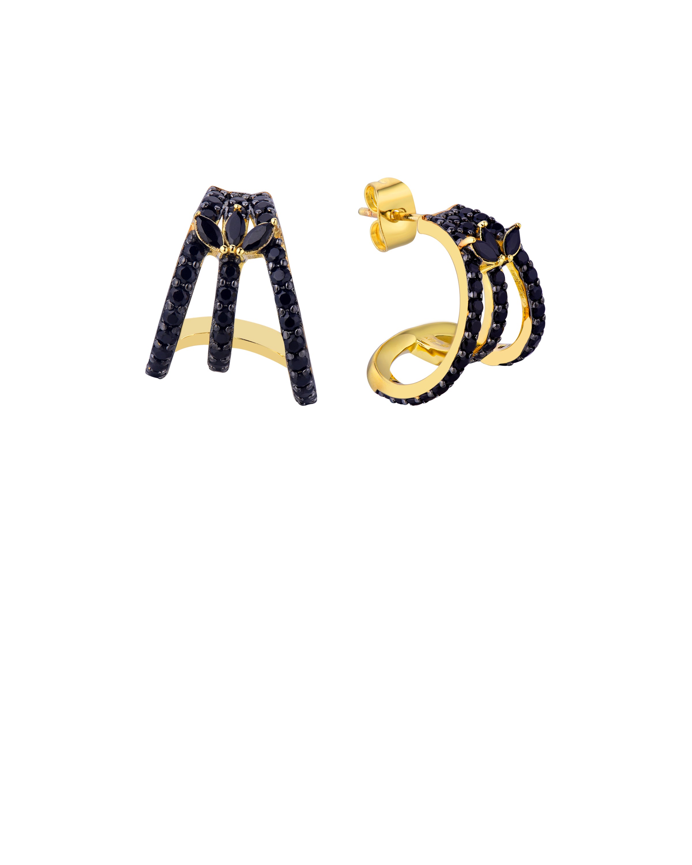 BOUCLES D'OREILLES - BLACK MALIA