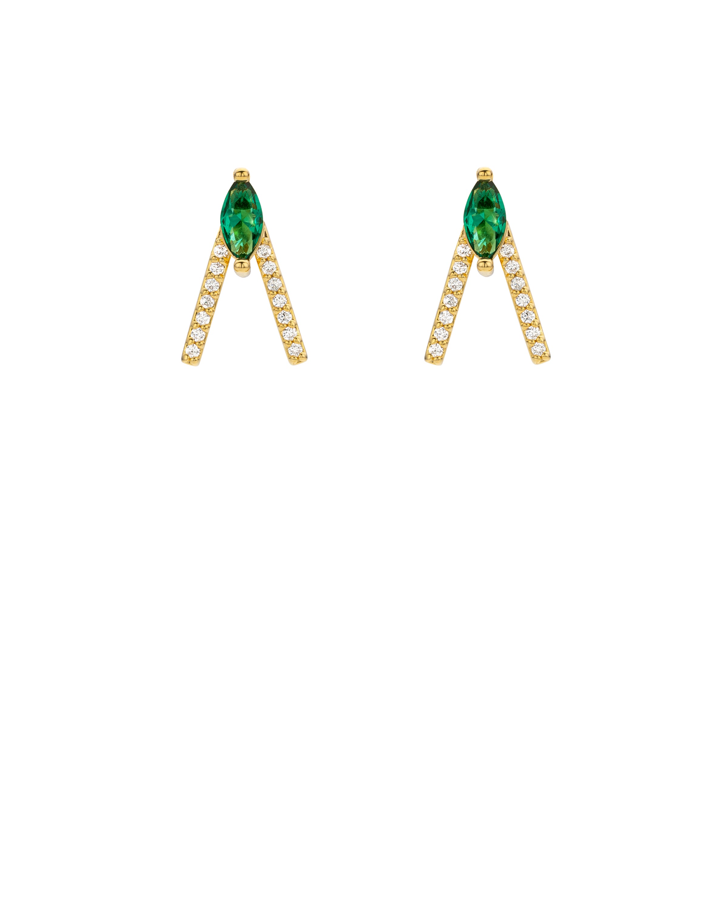 EARRINGS - GREEN BIRD