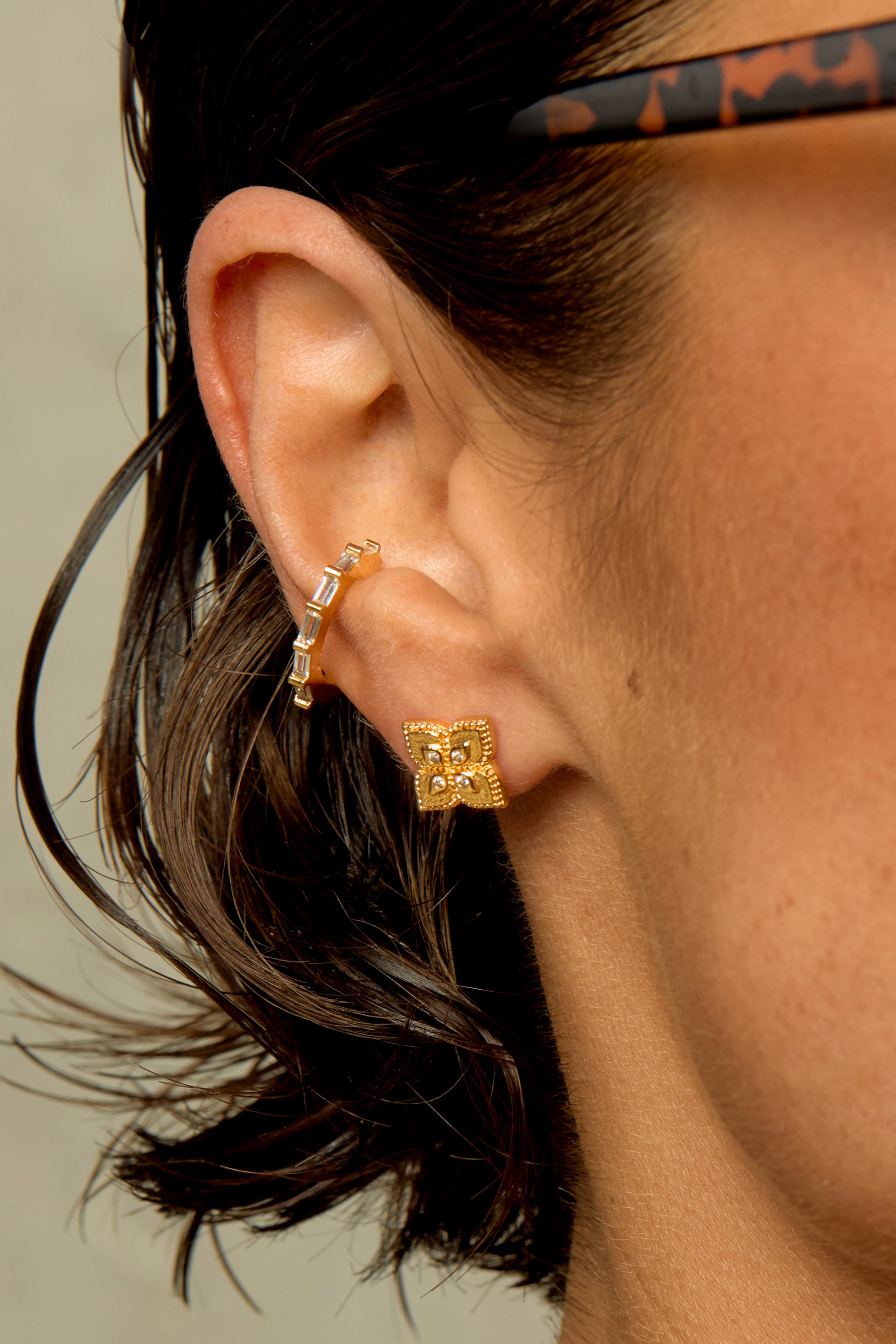 BOUCLES D'OREILLES - LOTUS
