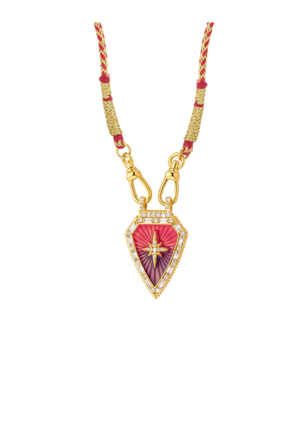 NECKLACE - PURPLE RAINBOW DIWALI WARRIOR