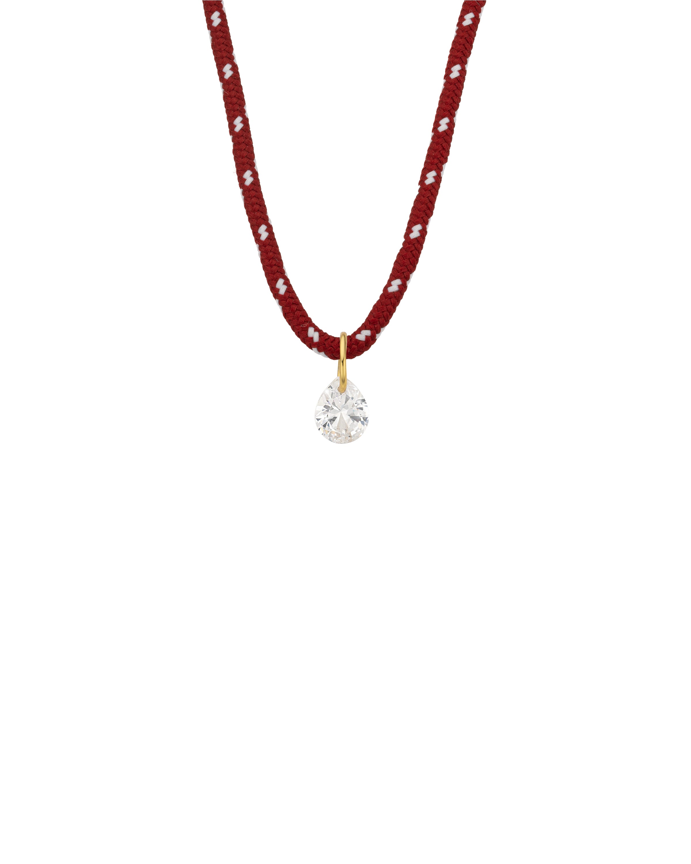 NECKLACE - BURGUNDY PEAR