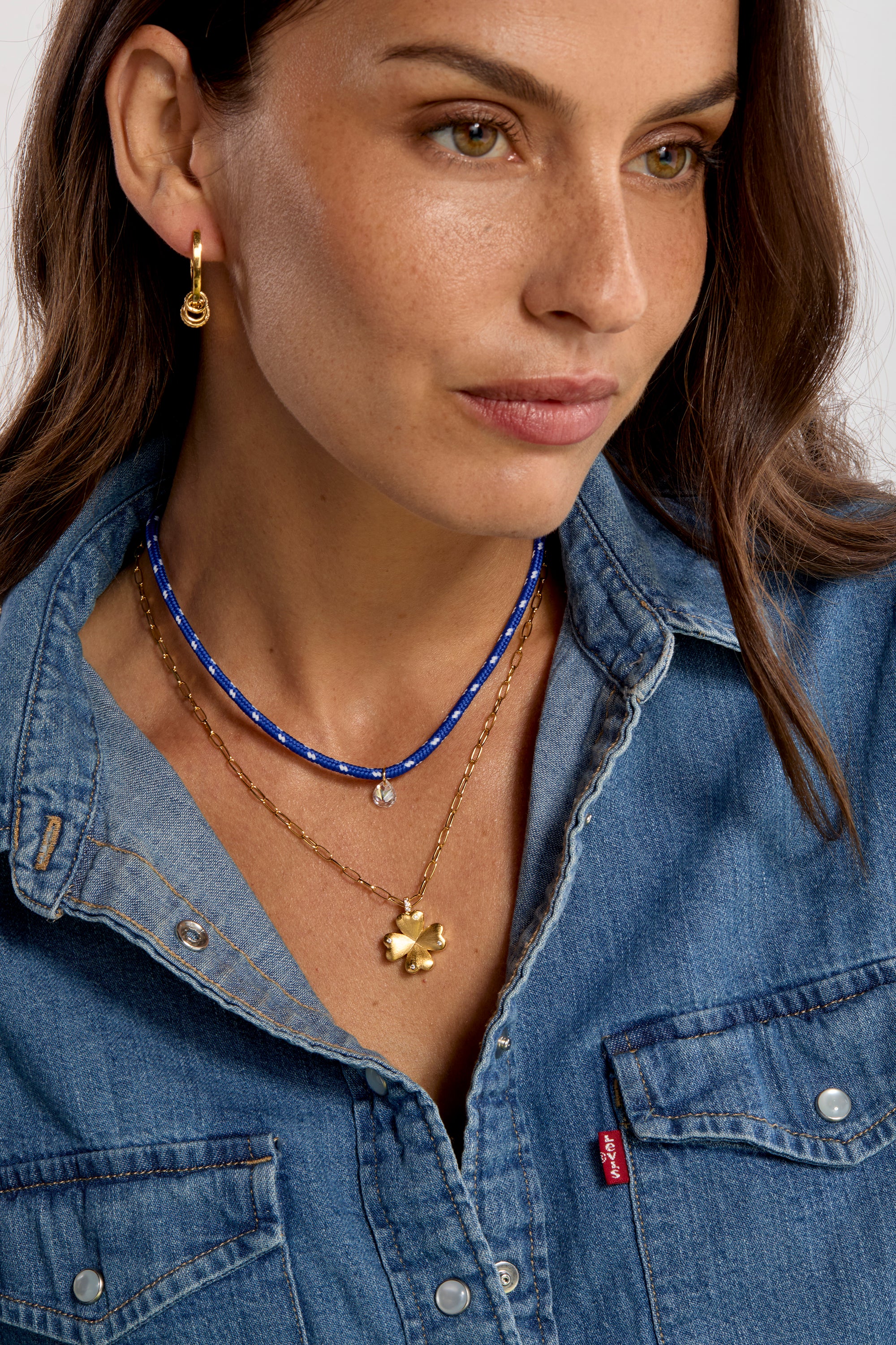 COLLIER - BLUE PEAR