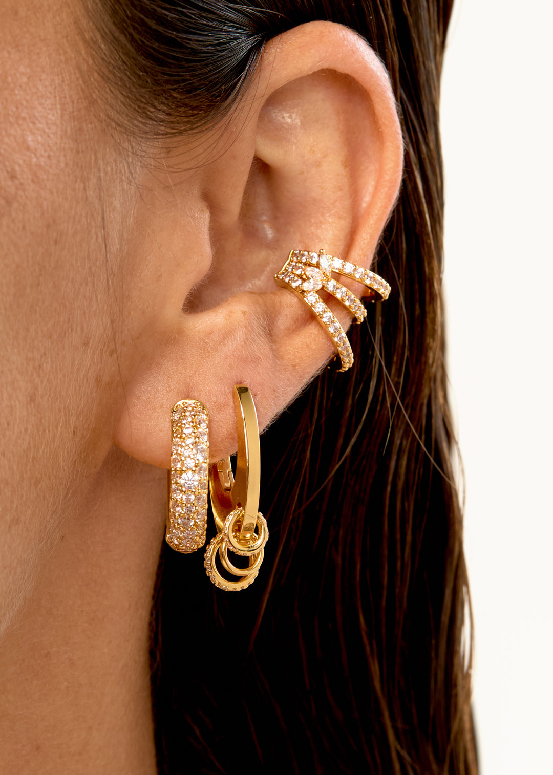 BOUCLES D'OREILLES - CHAMPAGNE