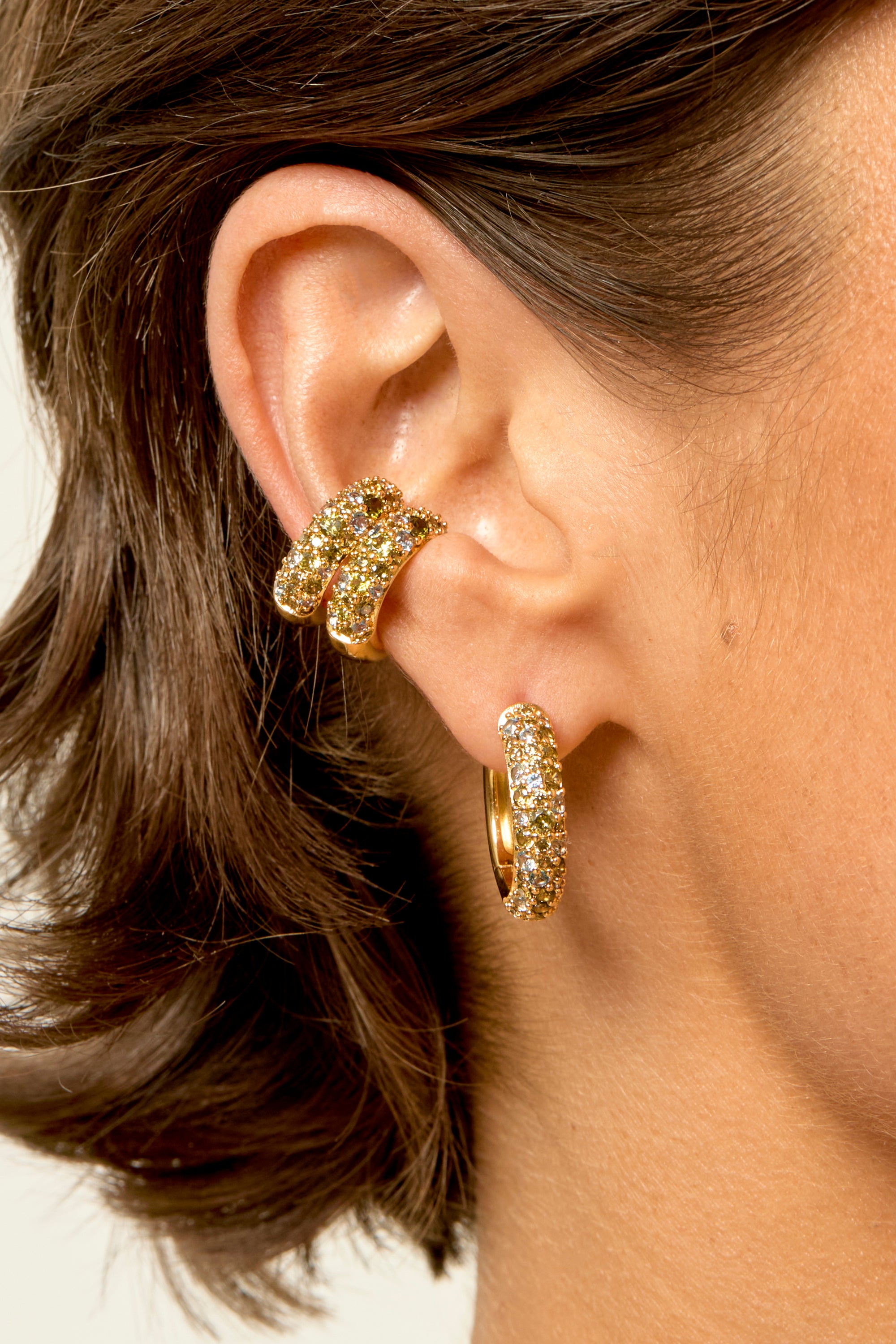 EARCUFF - GREY CHAMPAGNE