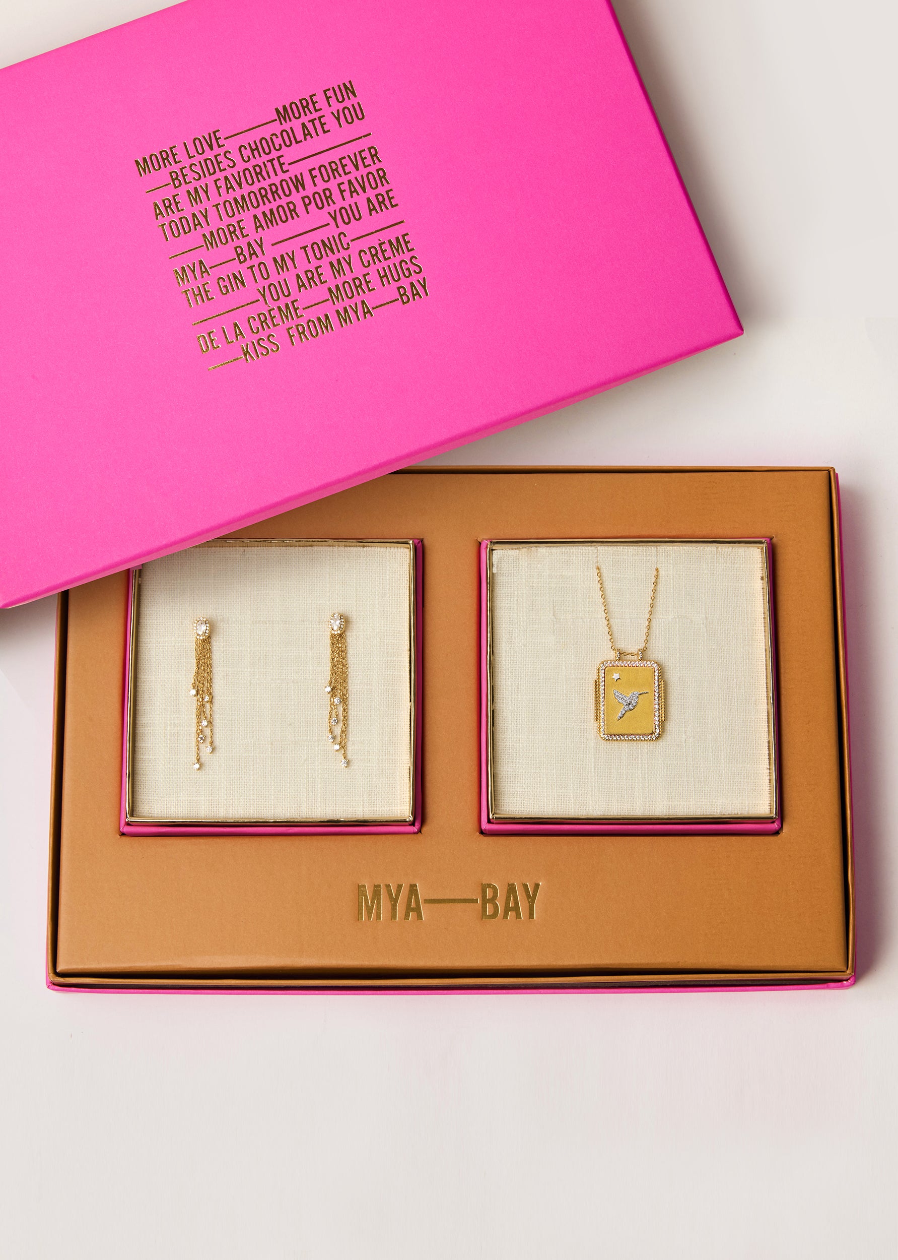 Coffret cadeau collier - boucles d'oreilles