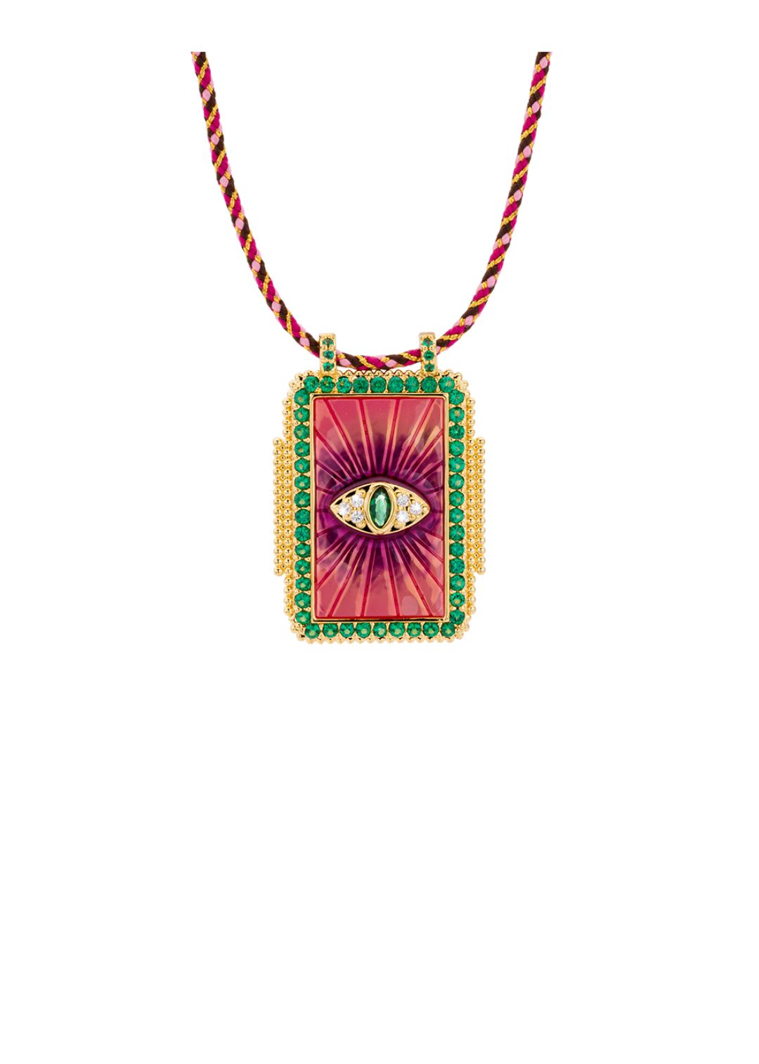 NECKLACE - FUCHSIA EYE BOHEME