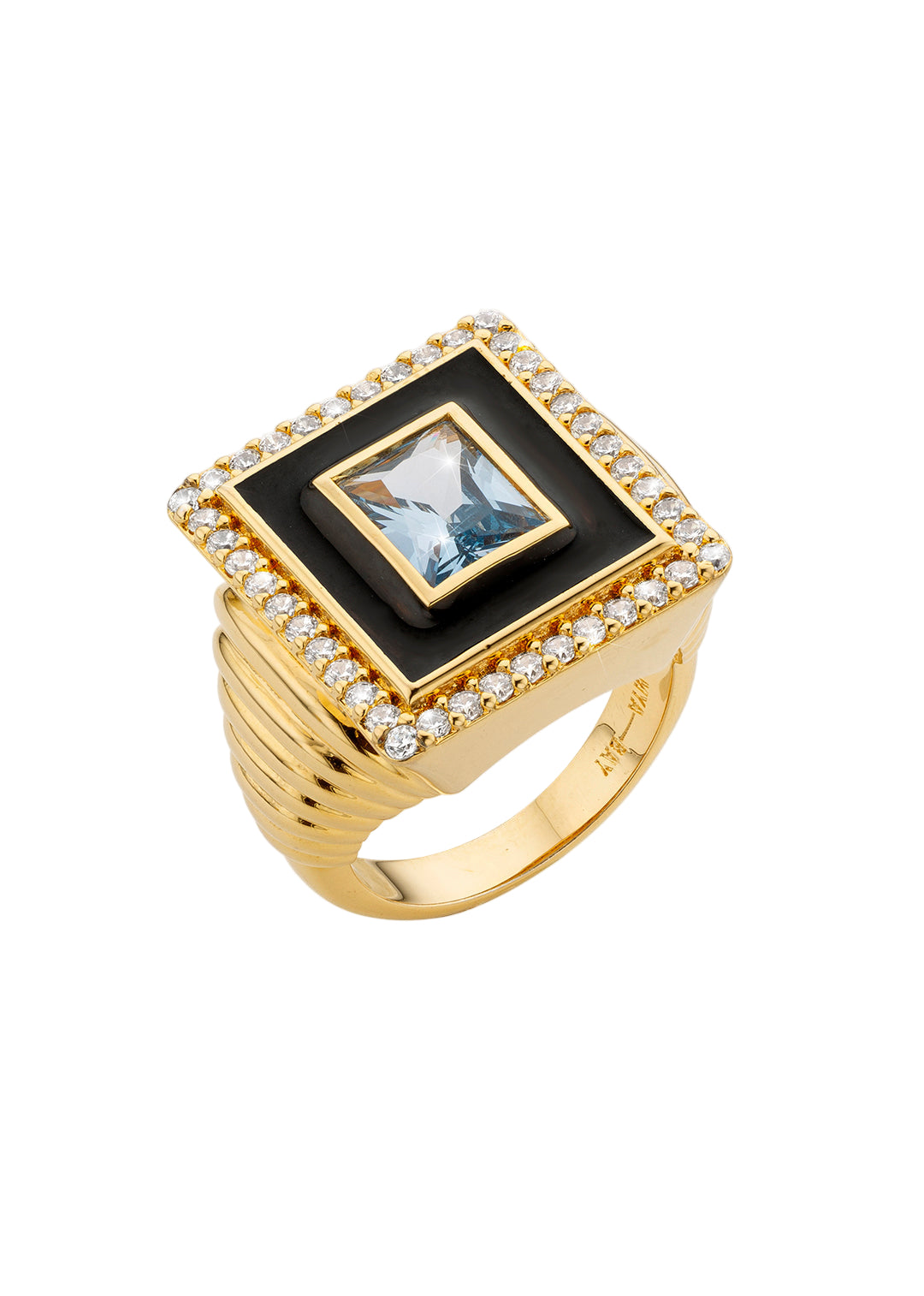 BAGUE - BLUE STONE LISA