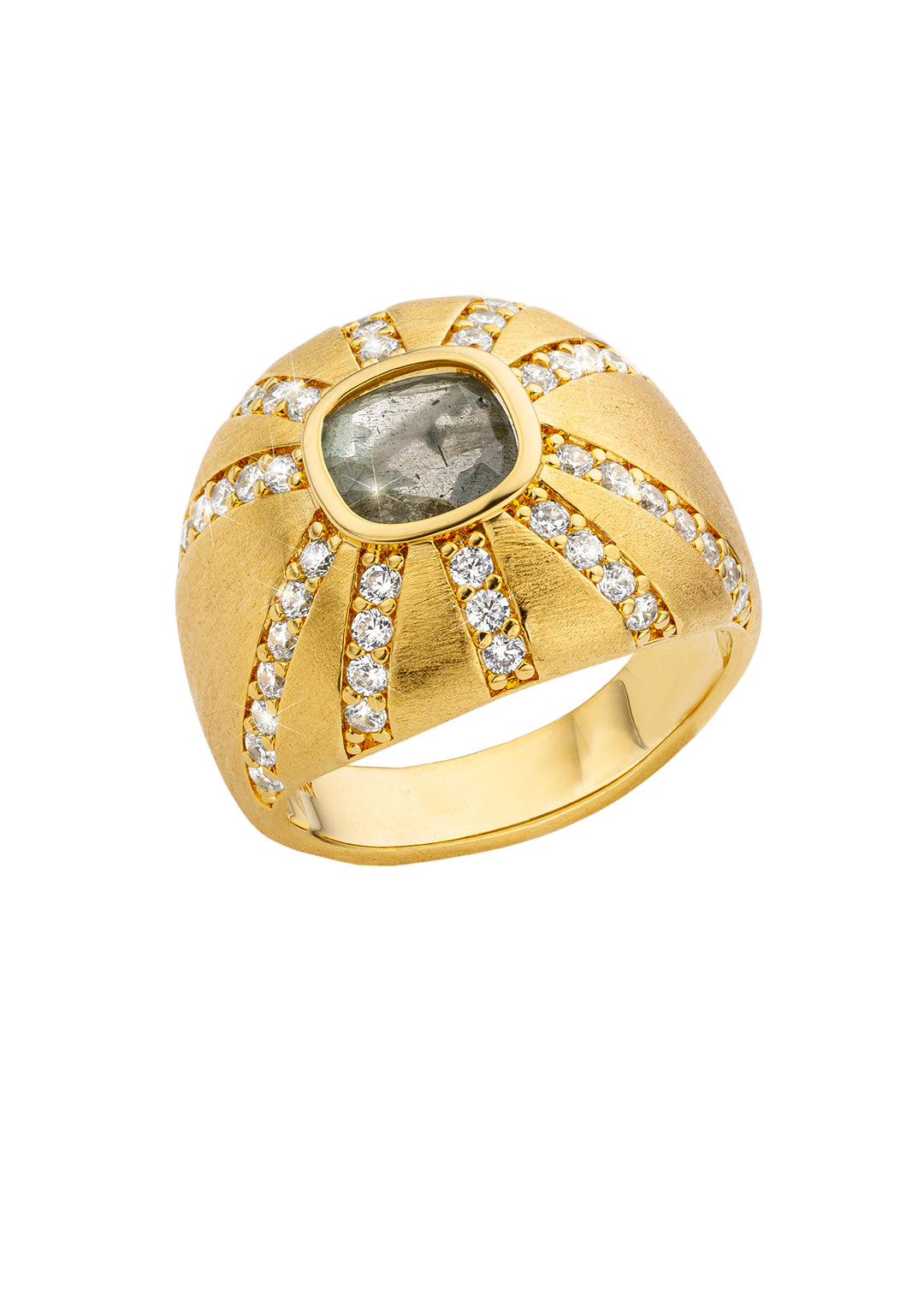BAGUE - LABRADORITE CALIFORNIA