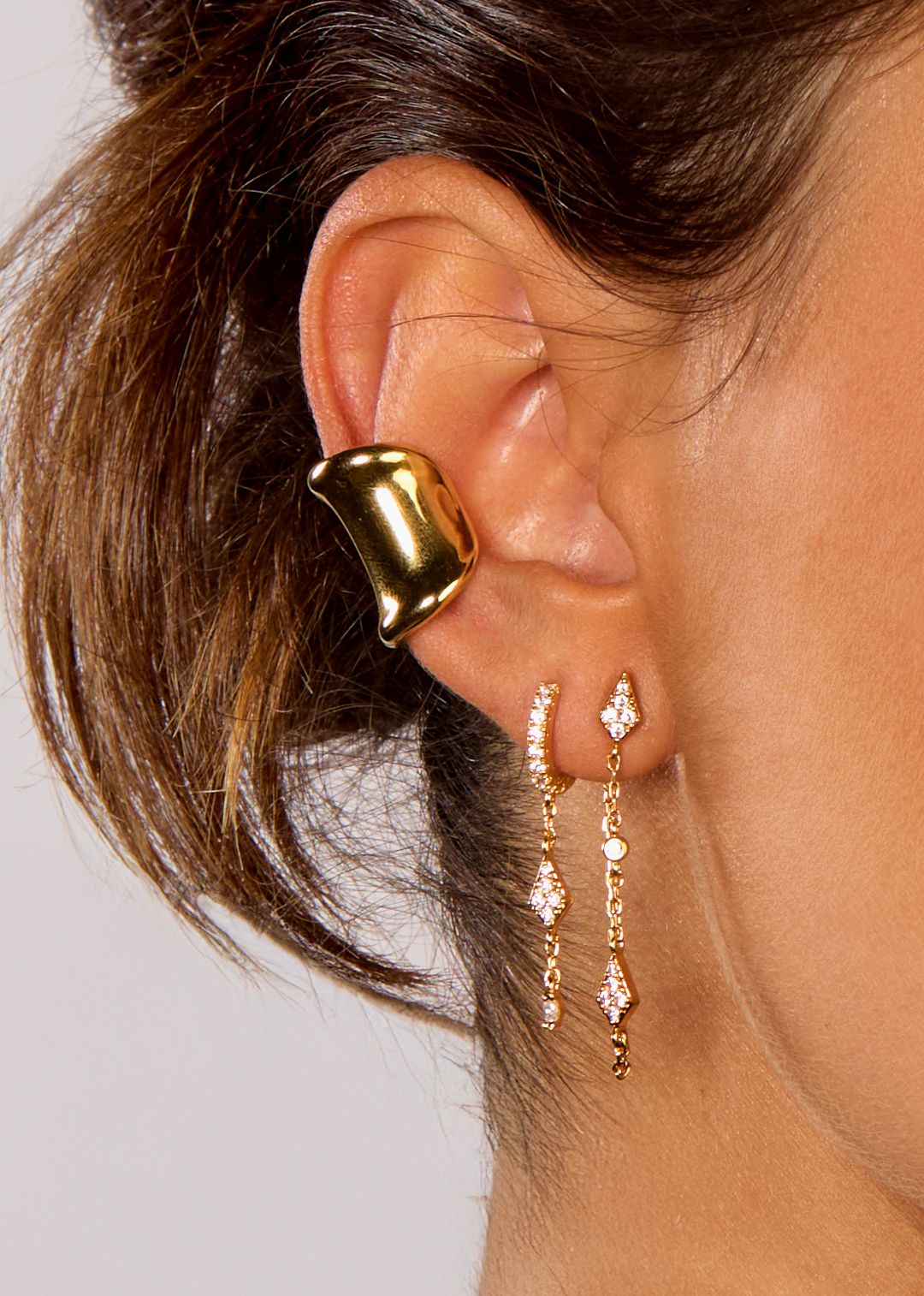 EARRINGS - TWIN DIAMOND