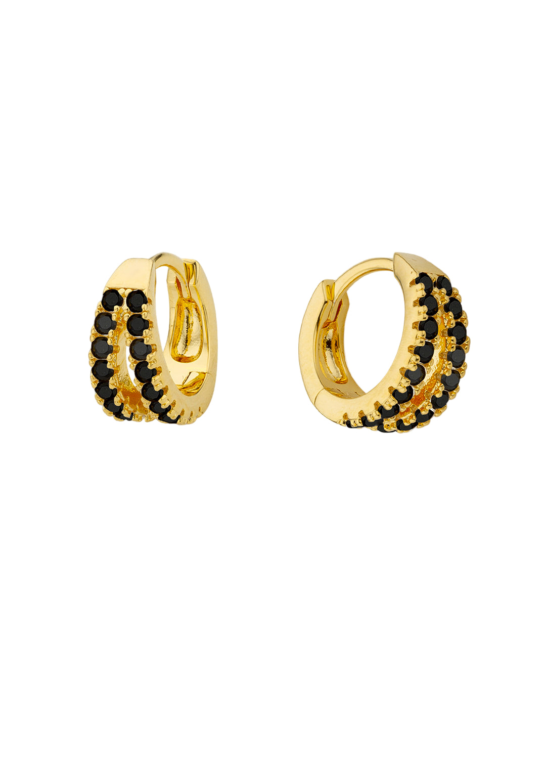 BOUCLES D'OREILLES - BLACK DOUBLE DEHLI
