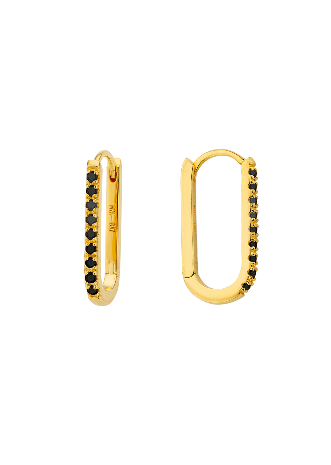 BOUCLES D'OREILLES - BLACK SHINY JAZZY