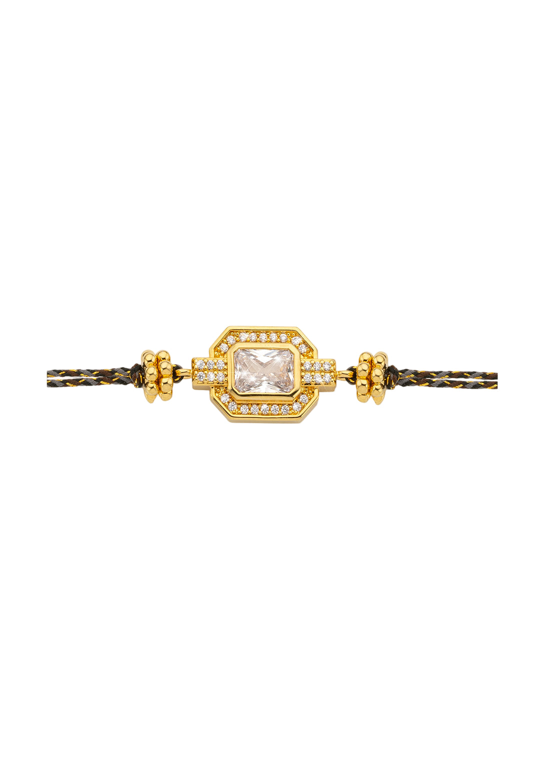 BRACELET - GOLD SHINY ART DECO