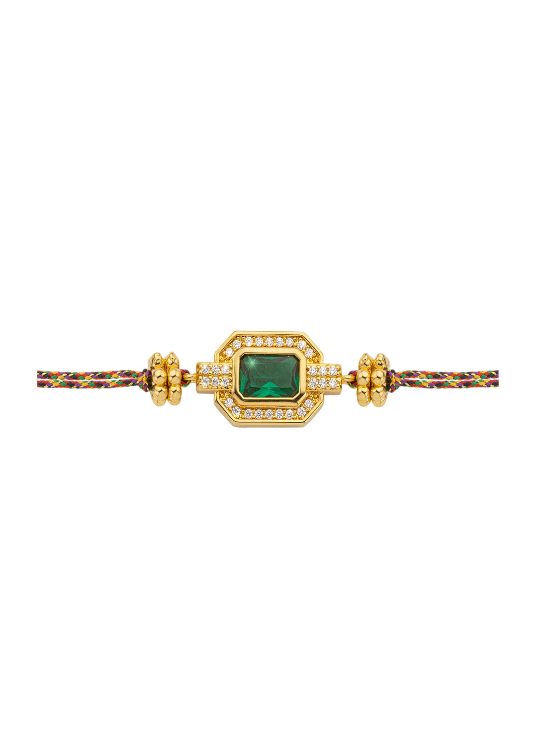 BRACELET - GREEN SHINY ART DECO