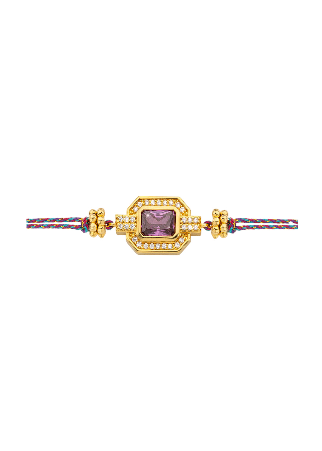 BRACELET - AMETHISTE SHINY ART DECO